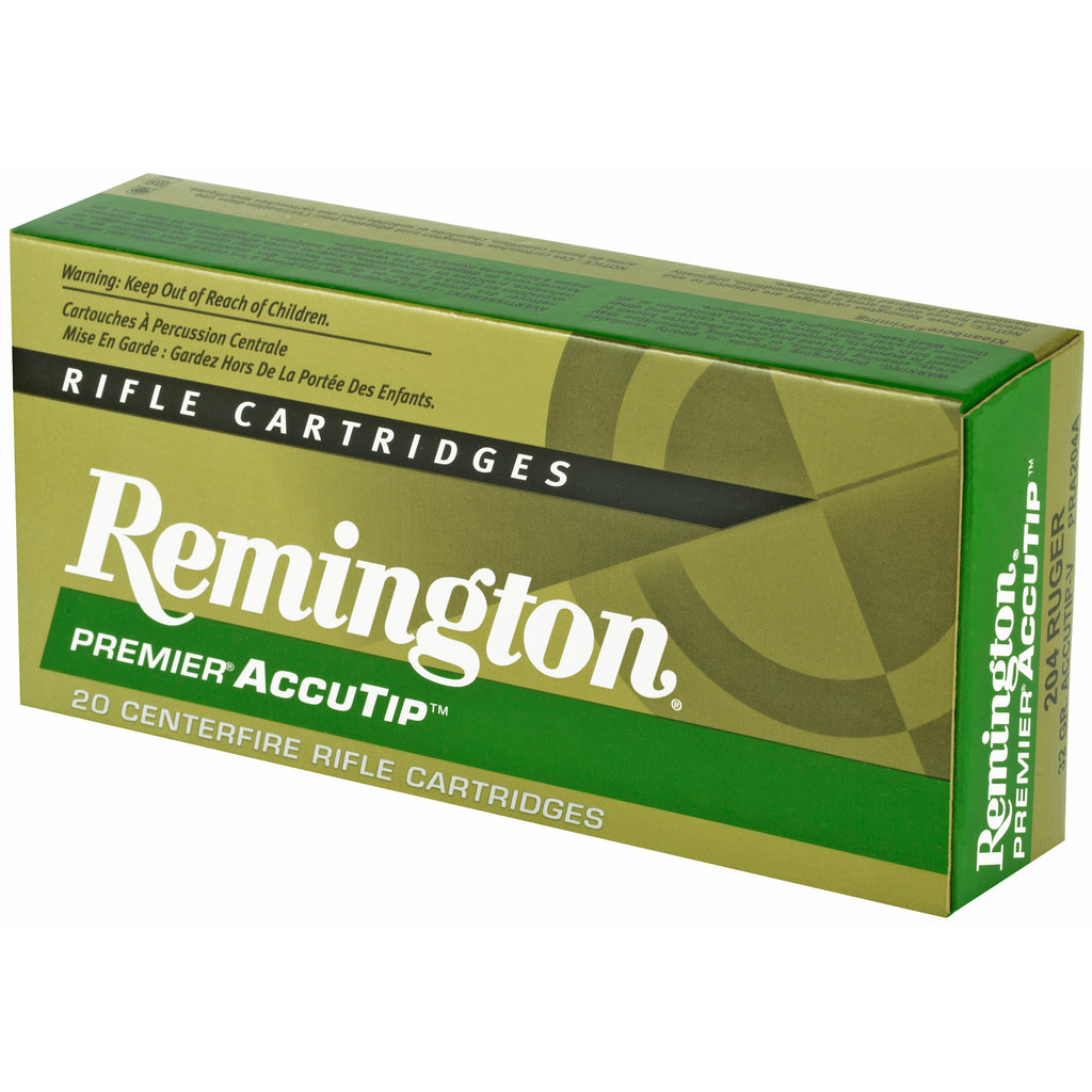 Remington Premier AccuTip-V 204 Ruger 32 Grain Varmint Bullet - Pack of 20