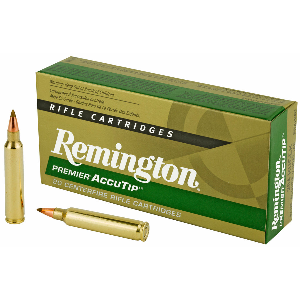 Remington Premier AccuTip V .204 Ruger 40-Grain Varmint Bullet (20 Rounds per Box)