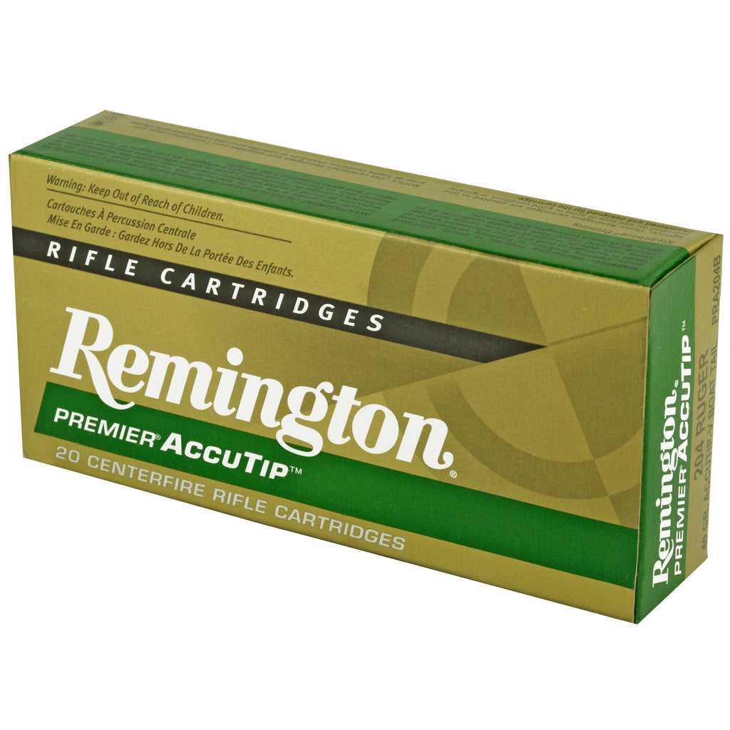 Remington Premier AccuTip V .204 Ruger 40-Grain Varmint Bullet (20 Rounds per Box)