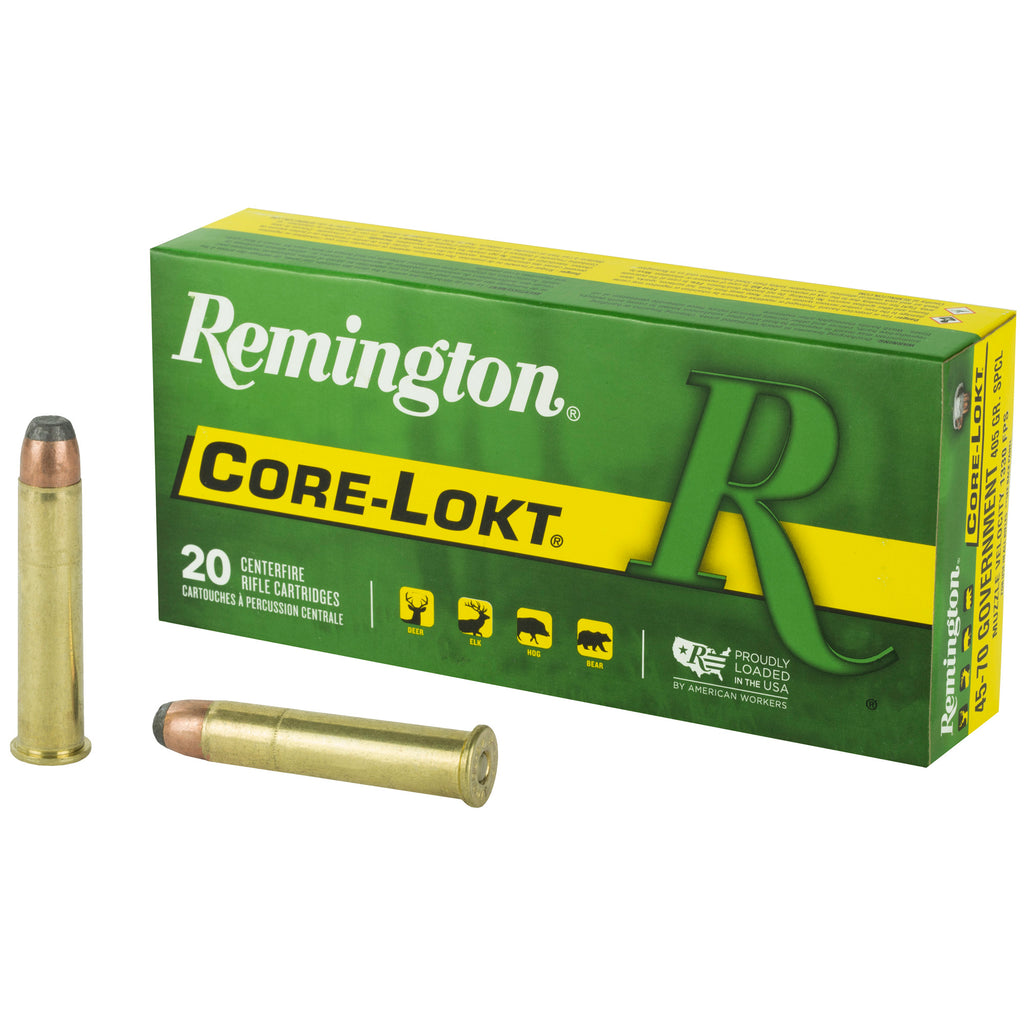 Remington Core-Lokt 45-70 Government 405 Grain Soft Point Ammunition - Reliable Big Game Performance