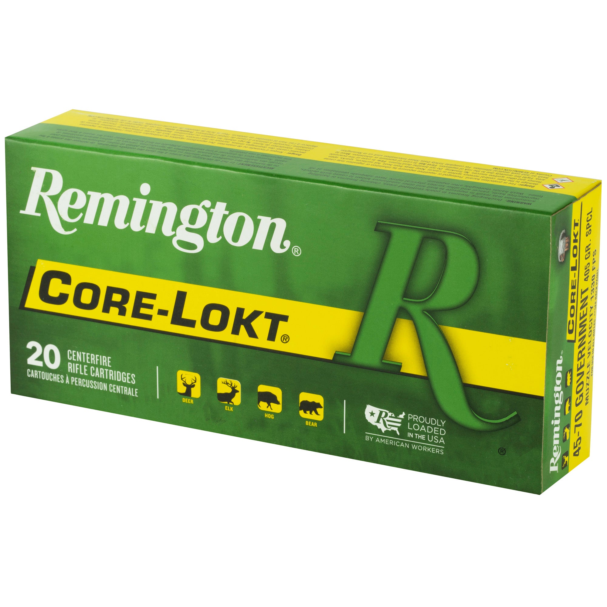 Remington Core-Lokt 45-70 Government 405 Grain Soft Point Ammunition - Reliable Big Game Performance