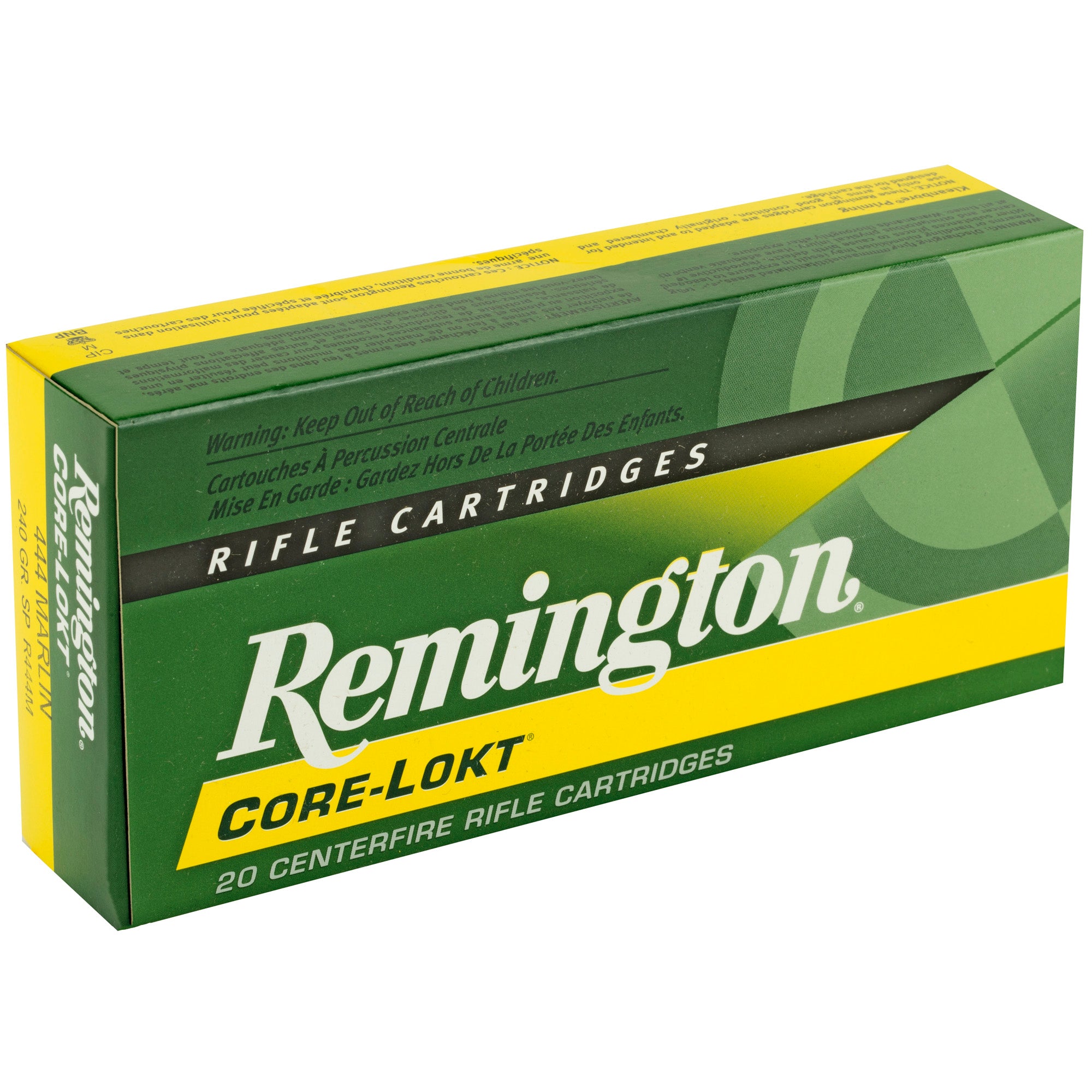 Remington Core-Lokt 444 Marlin 240-Grain Soft Point Ammunition – Trusted Big Game Hunting Load