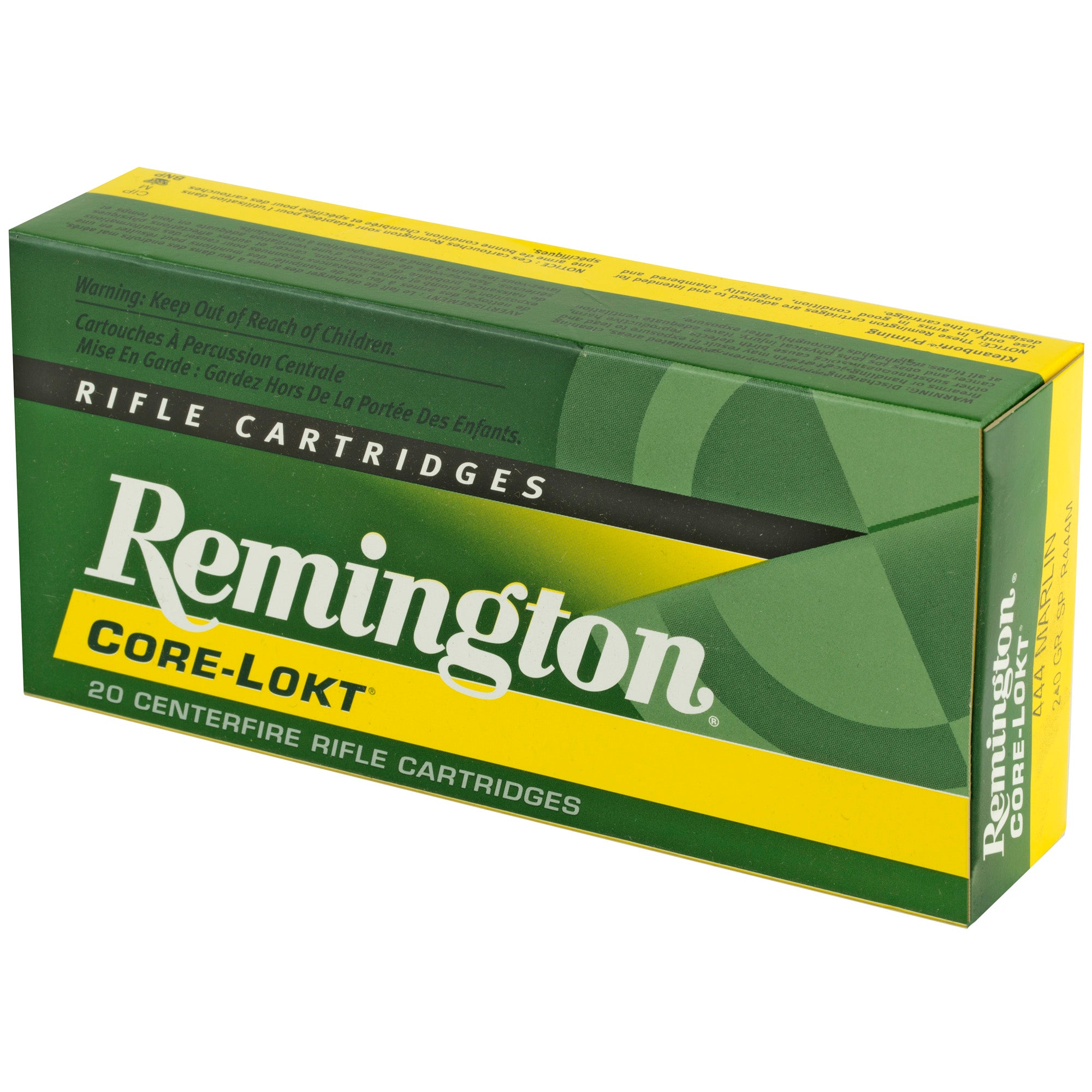 Remington Core-Lokt 444 Marlin 240-Grain Soft Point Ammunition – Trusted Big Game Hunting Load