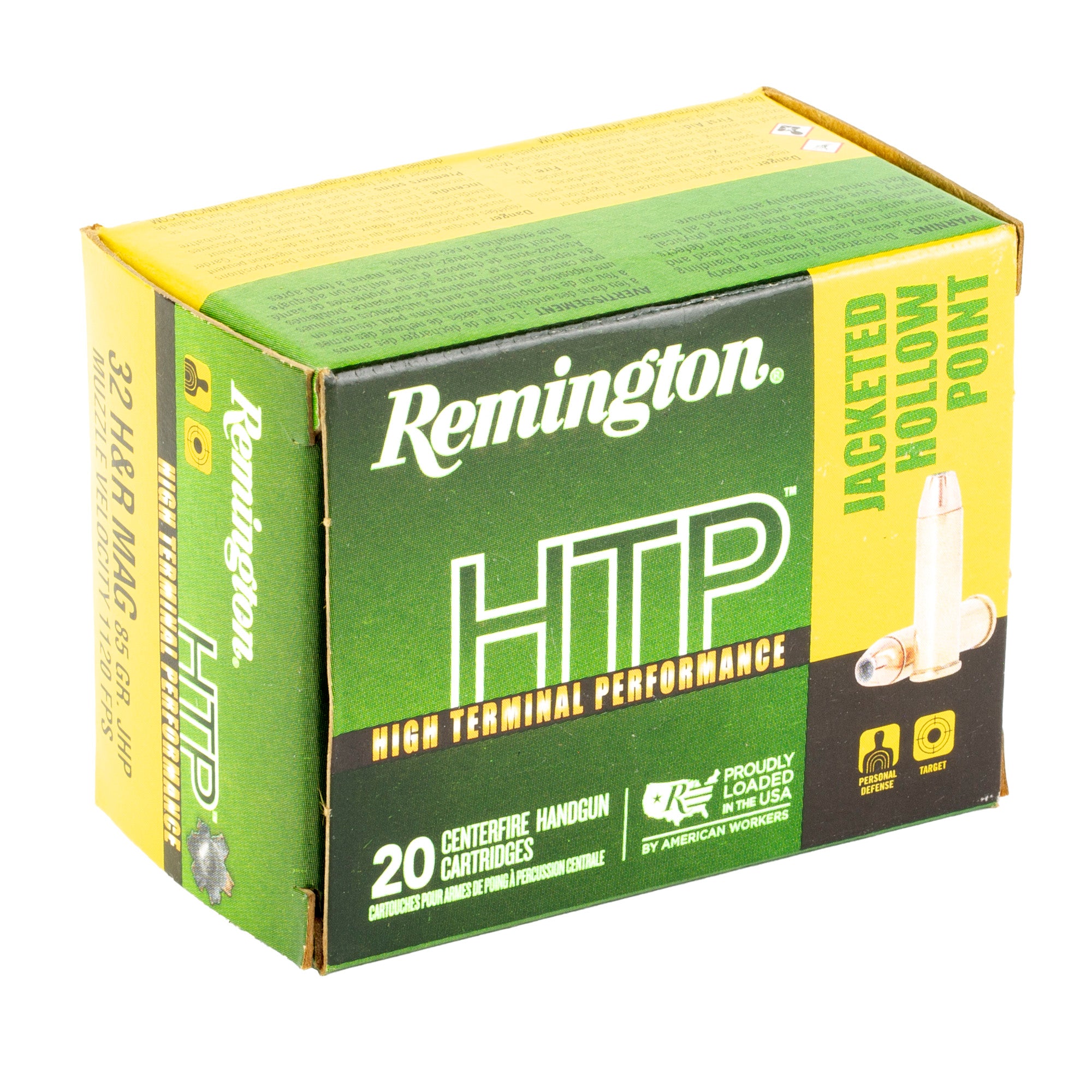 Remington High Terminal Performance 32 H&R Mag 85-Grain Jacketed Hollow Point Ammunition (20 Rounds Per Box)