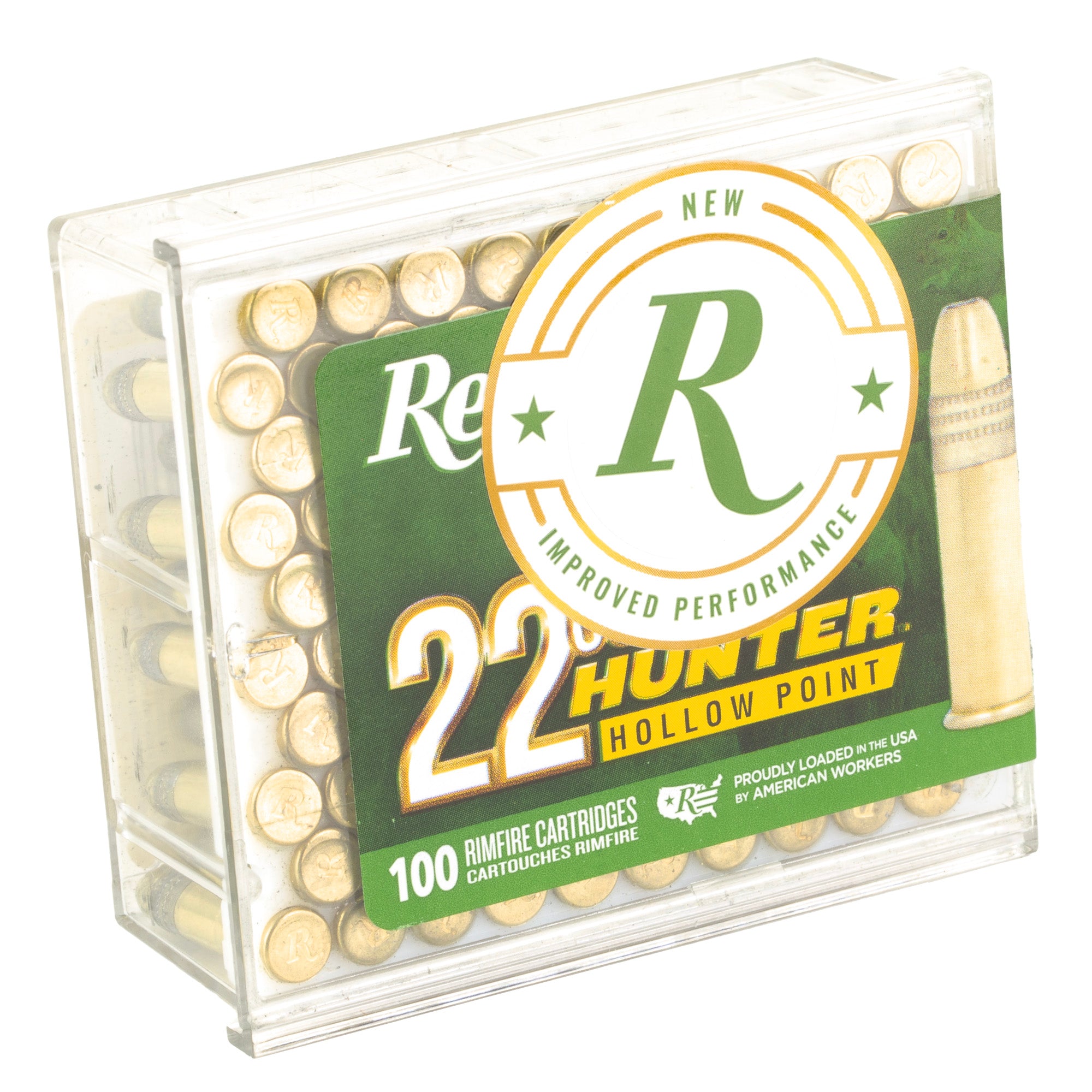 Remington Golden Hunter .22 LR Hollow Point Ammunition - 40 Grain, 100 Rounds