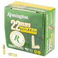 Remington Golden Hunter .22 LR Hollow Point Ammunition – 42 Grain, 550 Rounds per Box