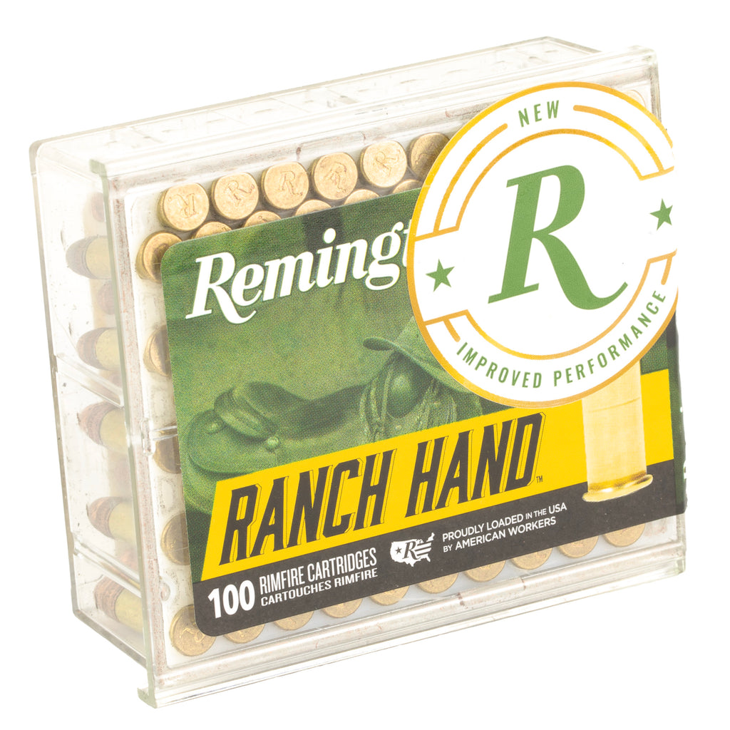 Remington Ranch Hand .22LR 40-Grain Plated Round Nose Ammunition - 100 Rounds