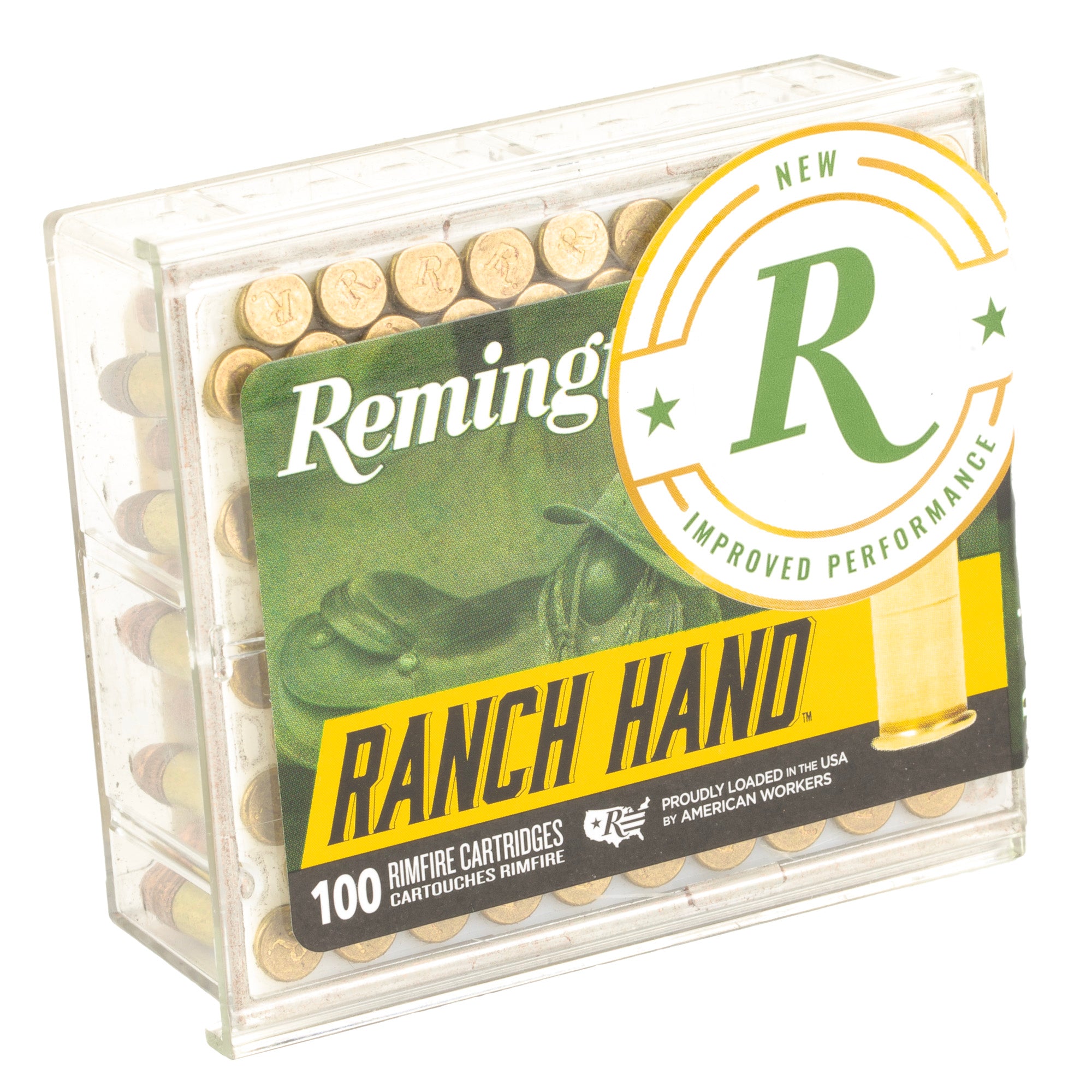 Remington Ranch Hand .22LR 40-Grain Plated Round Nose Ammunition - 100 Rounds