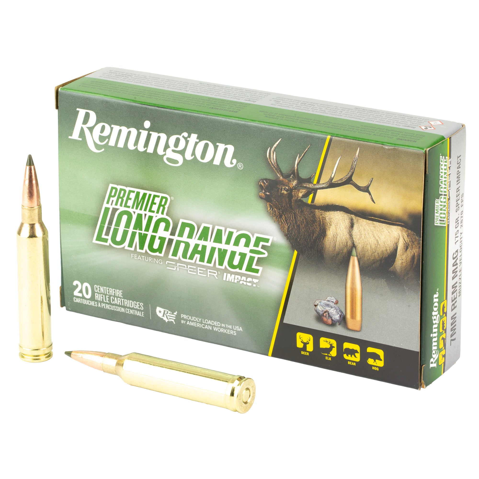 Remington Speer Impact 7mm Remington Magnum 175 Grain Polymer Tip Ammunition (20/200)