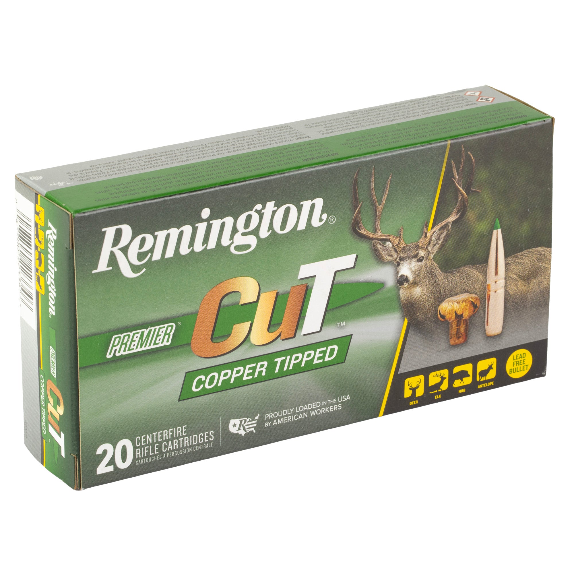 Remington Premier CuT Copper Ammunition for 6.5 Creedmoor - 120 Grain, 20 Rounds per Box