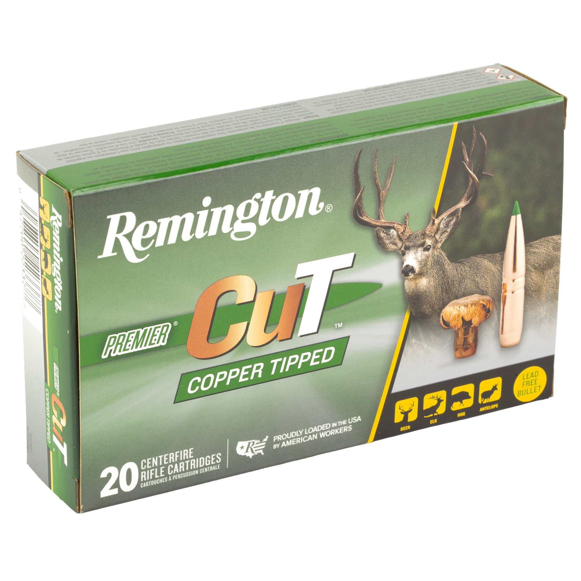 Remington Premier CuT 270 Winchester 130 Grain Copper Bullets - Pack of 20