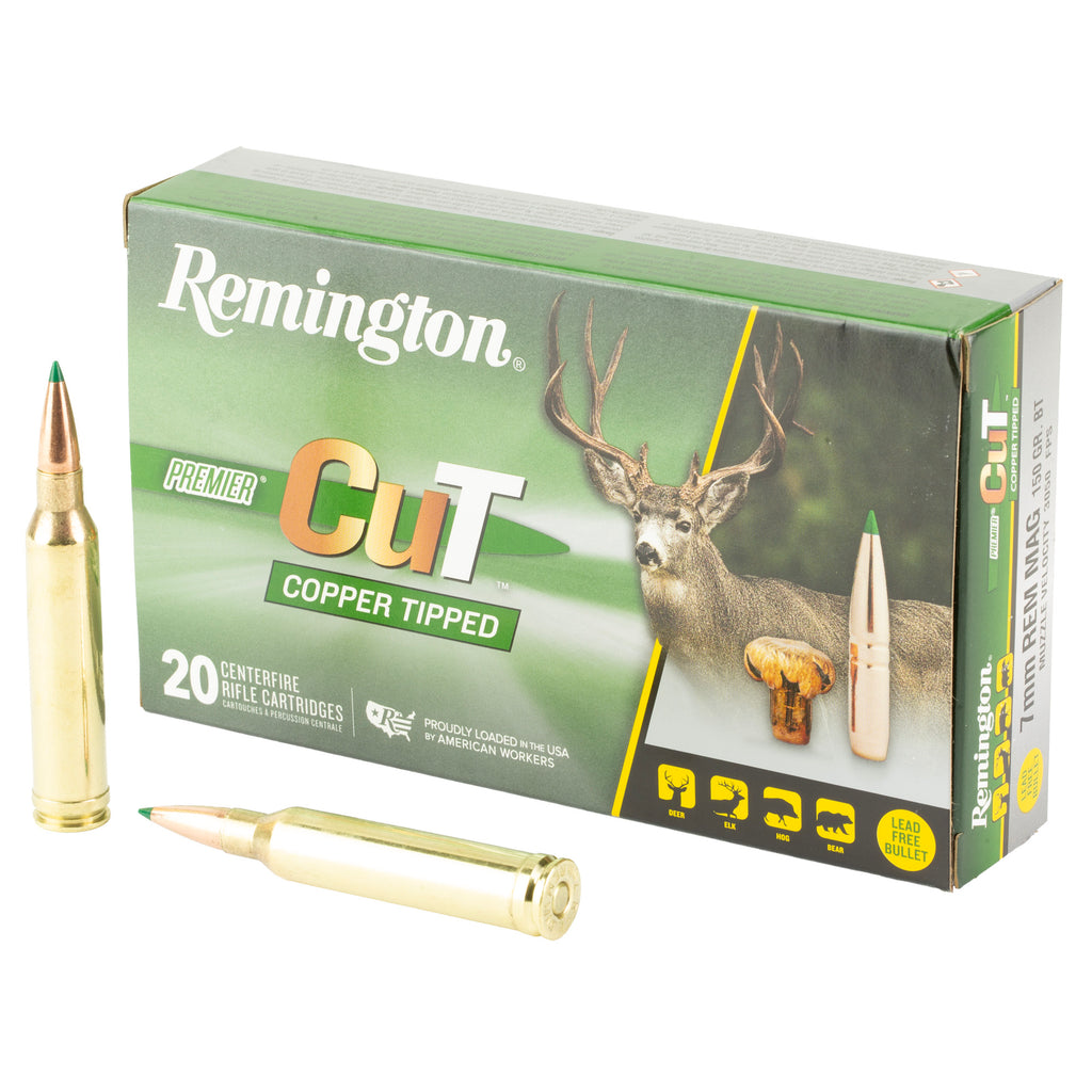 Remington Premier CuT 7mm Remington Magnum Copper Bullet – 150 Grain, Box of 20