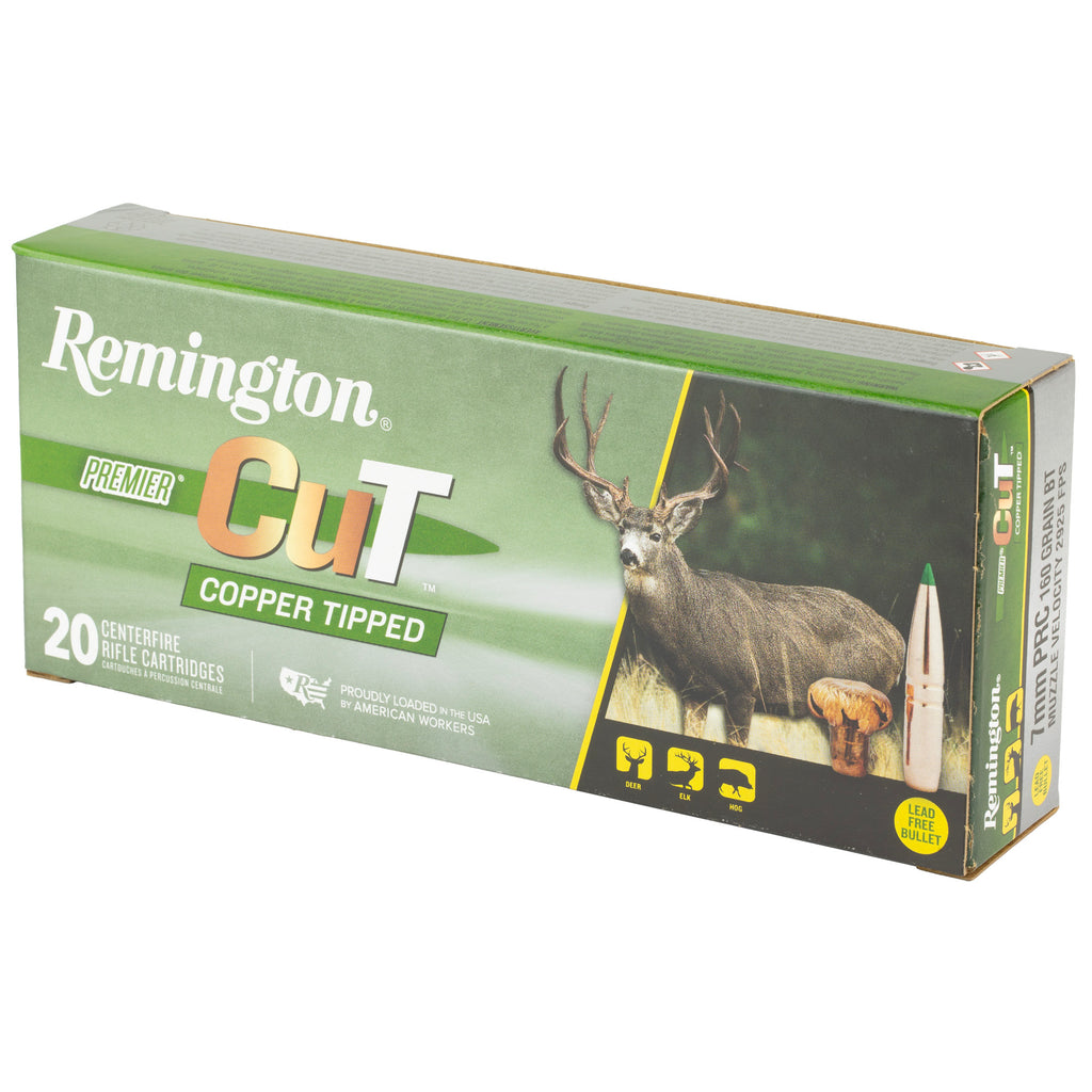 Remington Premier CuT Copper Bullet for 7mm PRC – 160 Grain, Box of 20