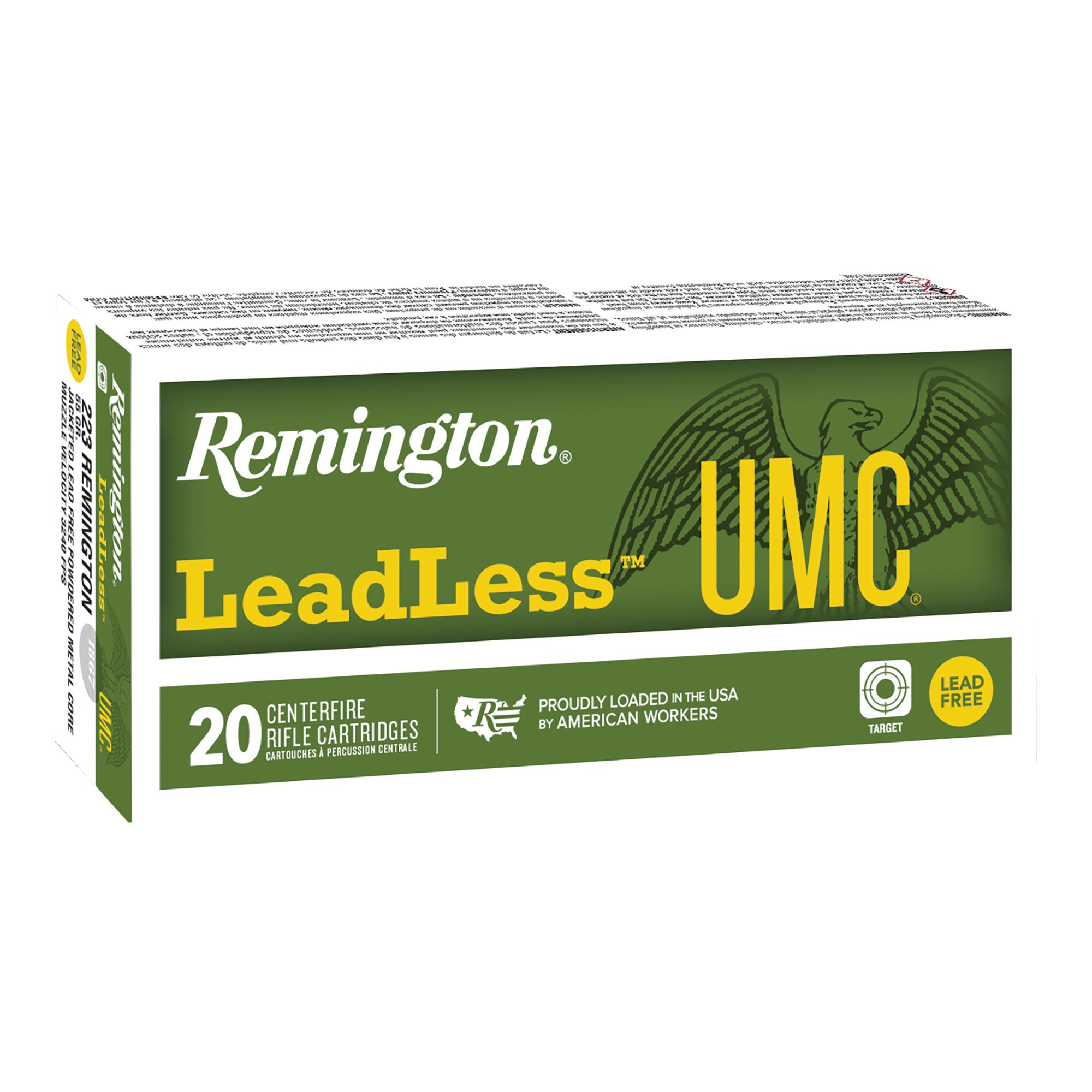 Remington UMC Leadless 9mm 100 Grain Lead-Free Ball Ammunition - Pack of 50