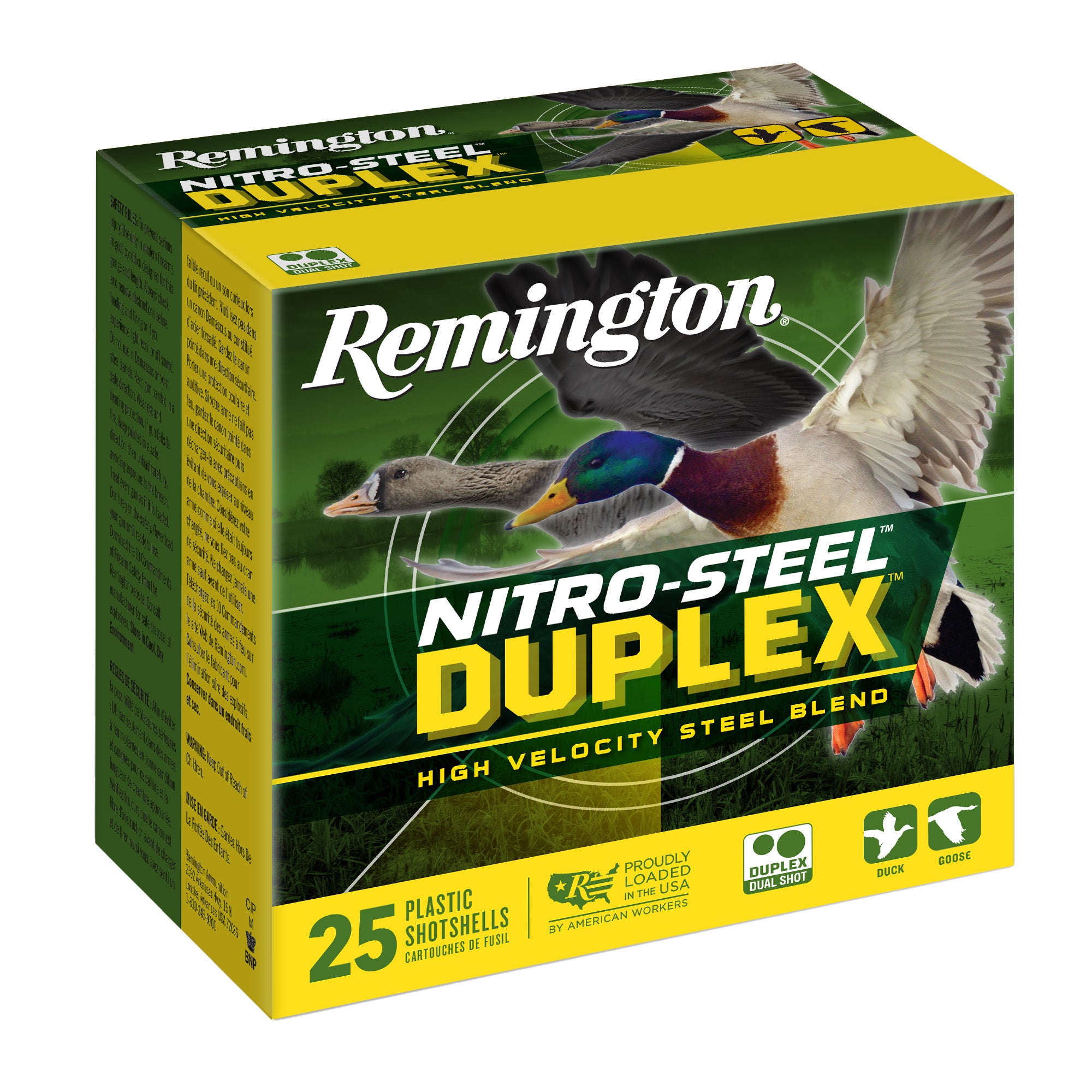 Remington Nitro Steel Duplex 12 Gauge 3 - #2 and #6 Steel Shot Shells