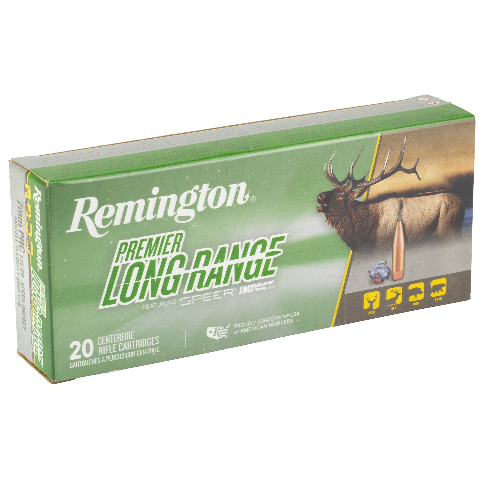 Remington Speer Impact 7mm PRC 175 Grain Polymer Tip Loaded Ammunition (20 Rounds Per Box)