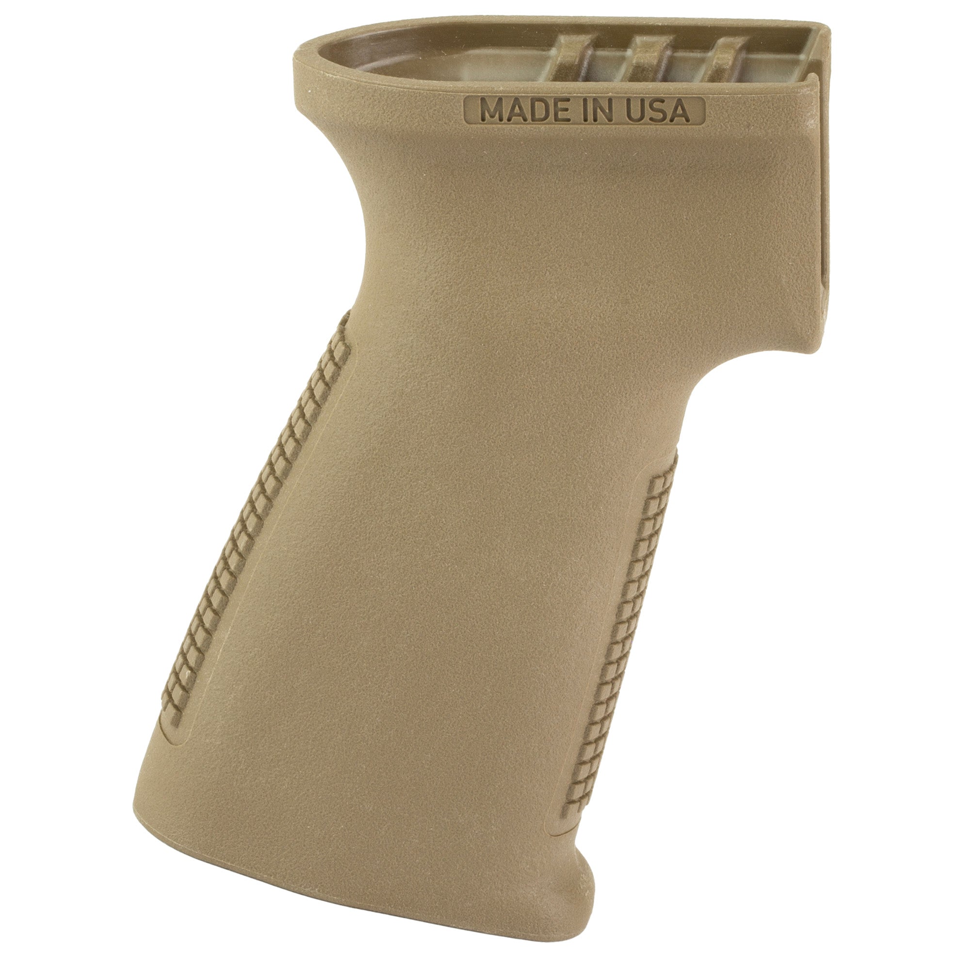 Reptilia CQG AK Pistol Grip Flat Dark Earth - Enhanced Beavertail & Anti-Slip Texture
