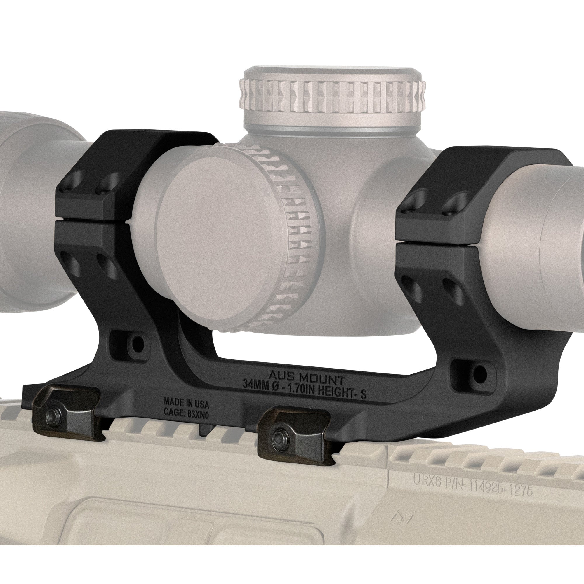 Reptilia AUS 34mm Mount for Magnified Optics – Black