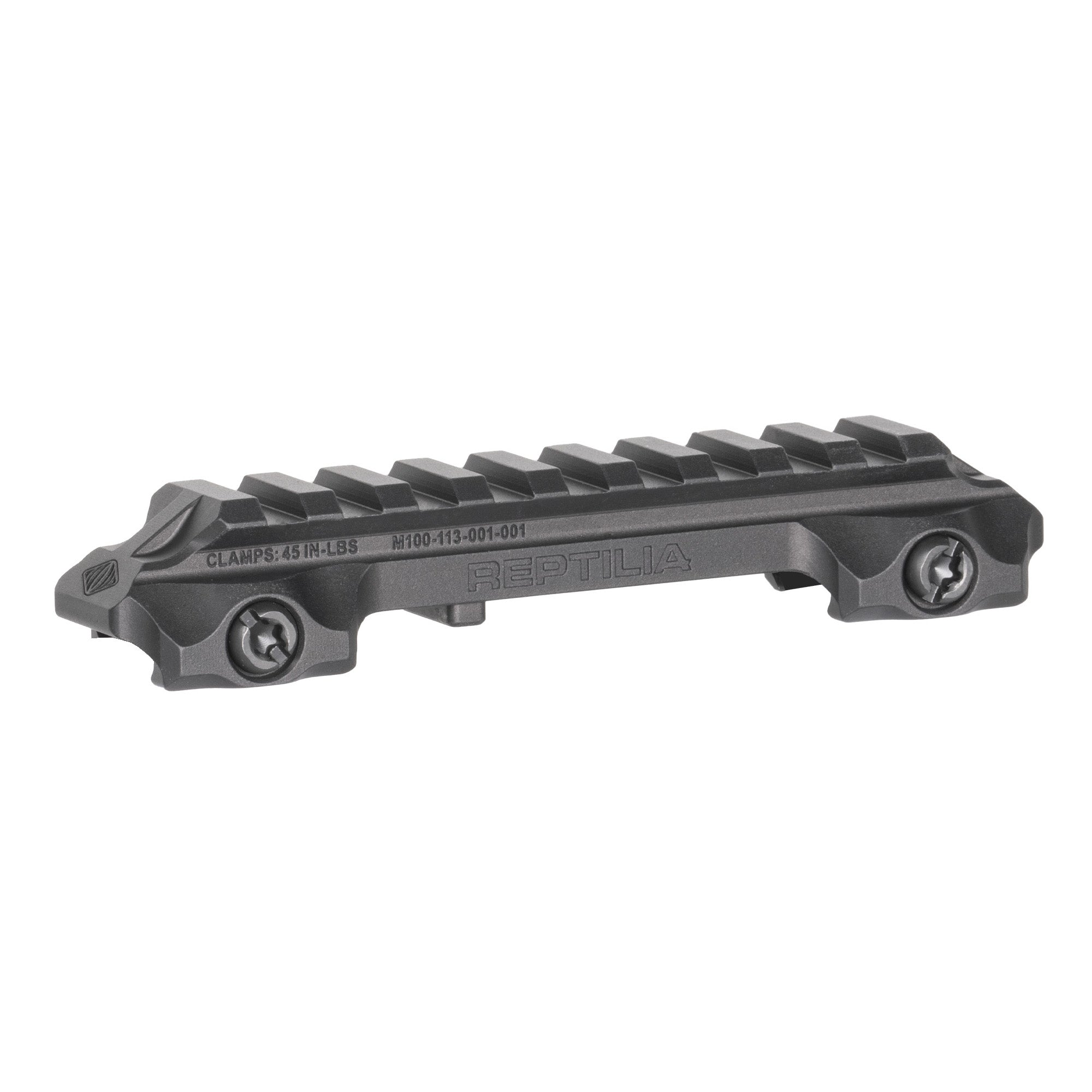 Reptilia RMU Mount 9 Slot .625 Black Riser for Optics and Night Vision Compatibility