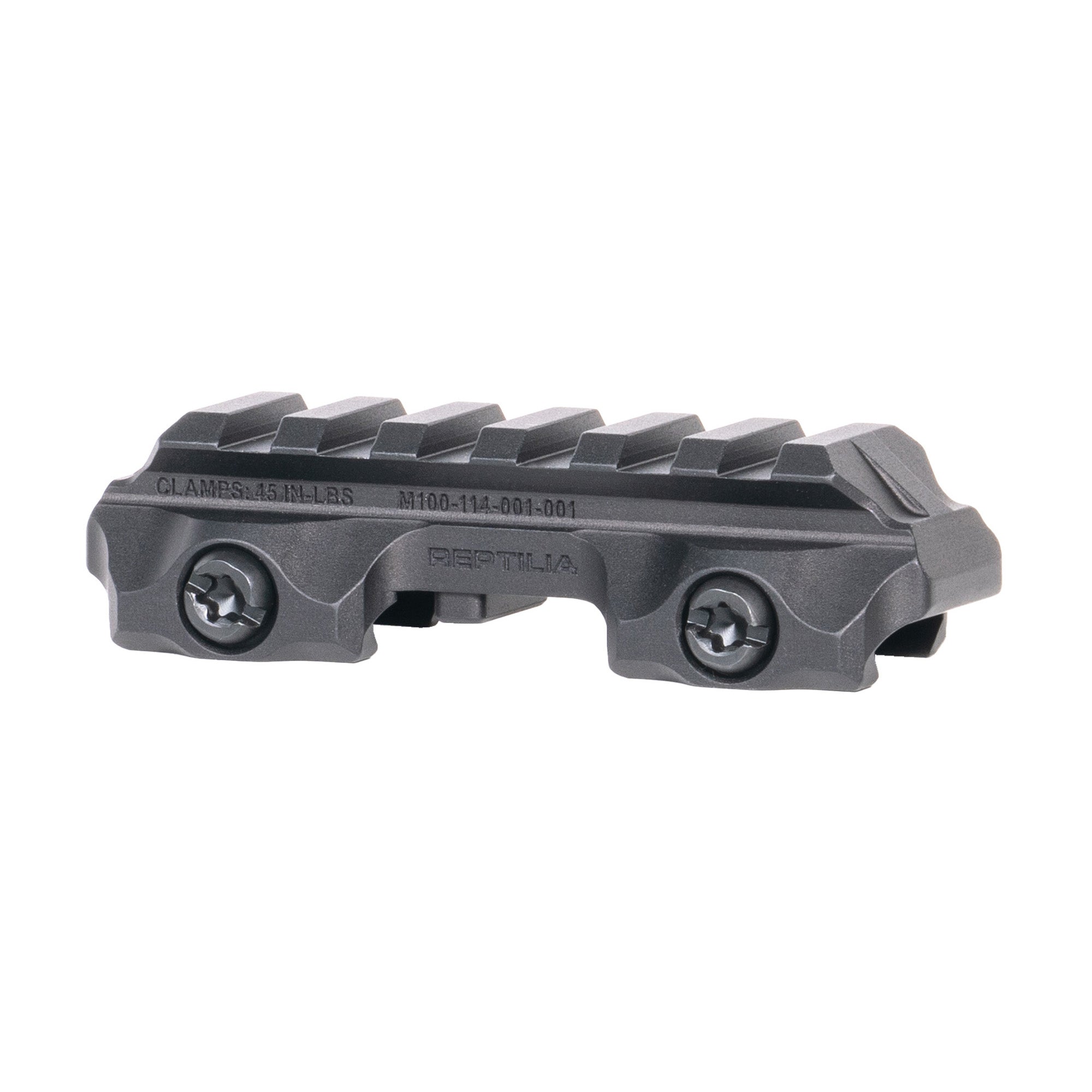 Reptilia RMU Mount 6 Slot .625 Black Riser for Optics and Night Vision