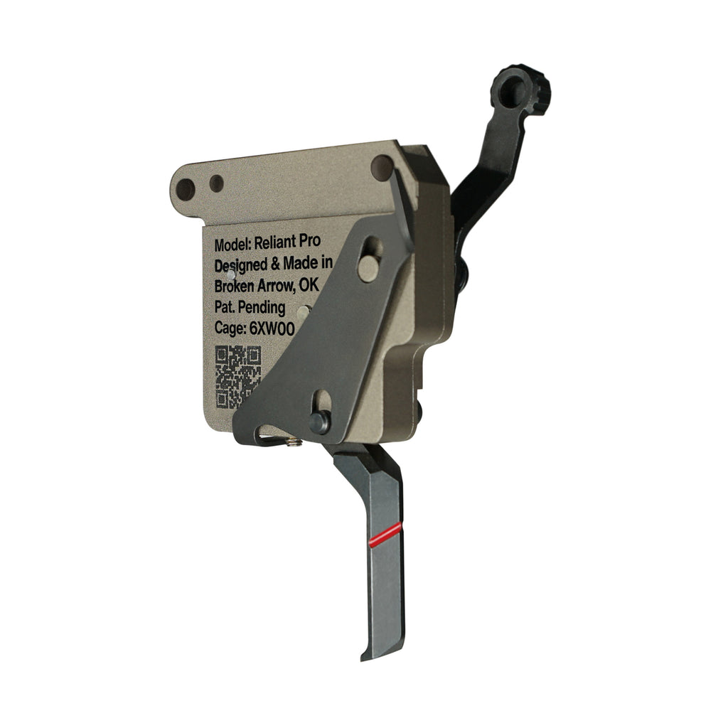 Rise Armament Reliant Pro R700 Flat Dark Earth Trigger - Easy-Adjust Safety and Drop-In Fit for Remington 700