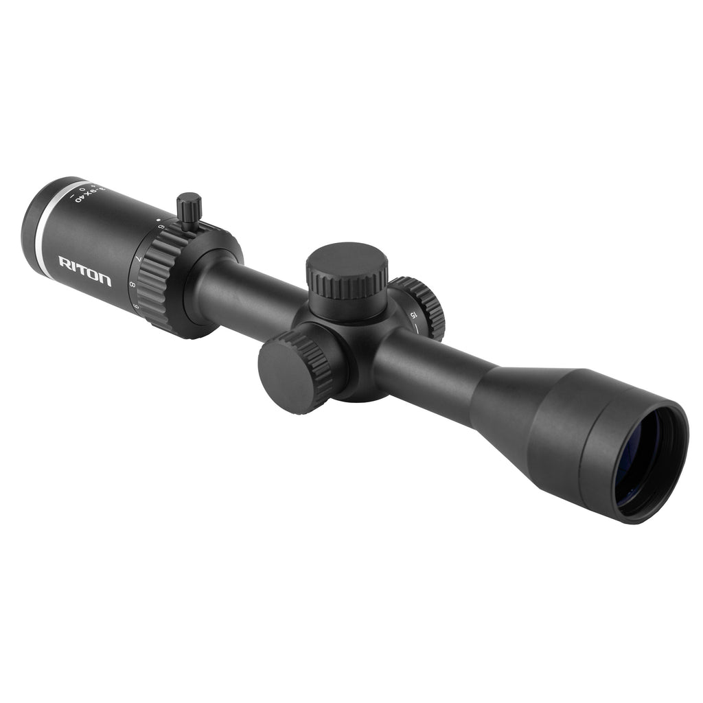 Riton Optics 1 Series Primal 3-9x40 Rifle Scope with Duplex Reticle
