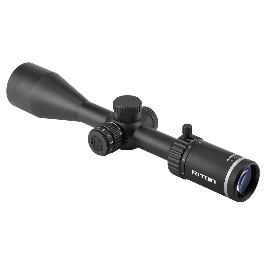 Riton Optics 1 Primal 4-12x50 Rifle Scope – Clear HD Glass, Low Light Performance