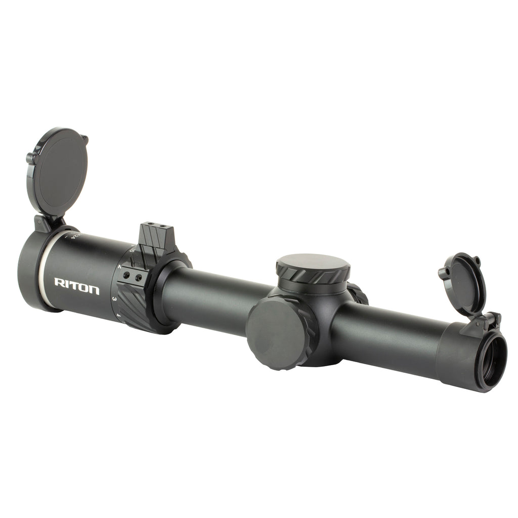 Riton Optics 3 Series Tactix 1-8x24 Rifle Scope – Low Power Variable Optic with Illuminated Reticle