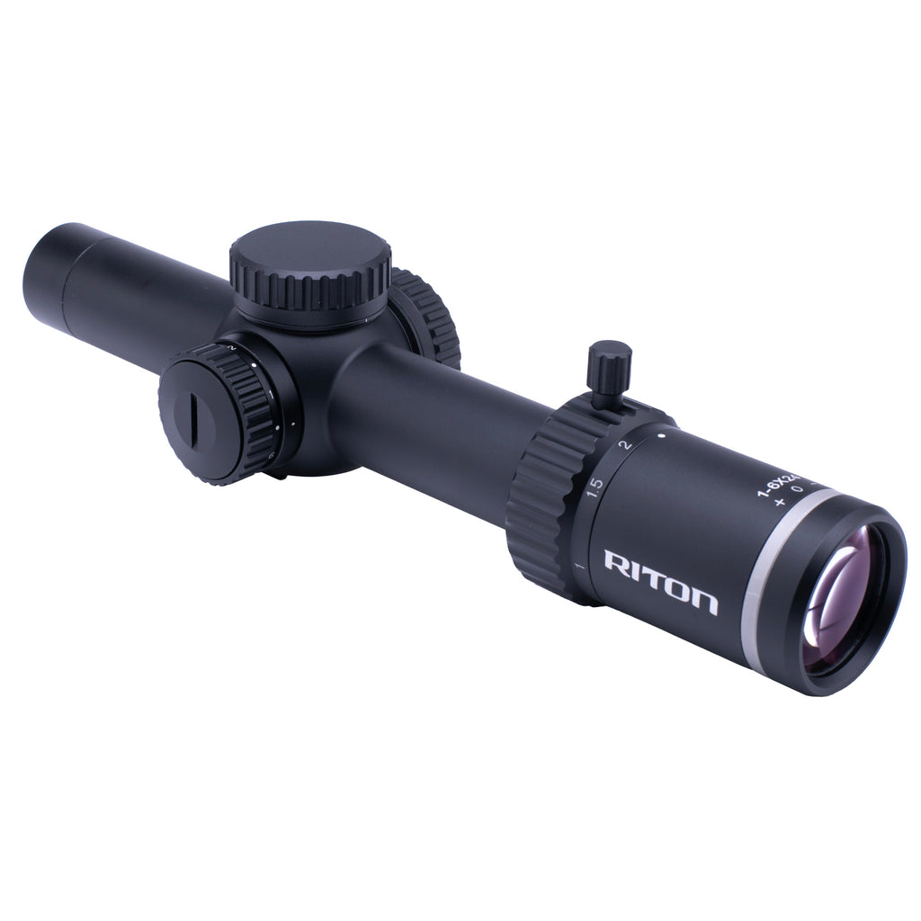 Riton Optics 5 Series Tactix 1-10x24 FFP Rifle Scope with Illumination and Zero Reset Turrets
