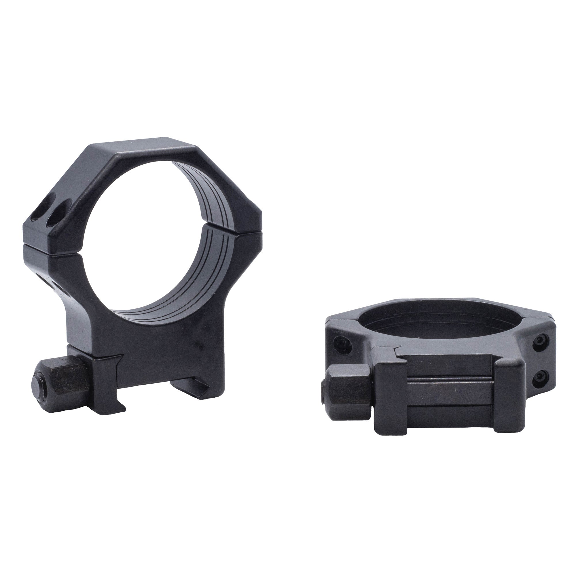 Riton Optics Contessa 34mm Hardened Steel Picatinny Rings – Black, 12mm Height