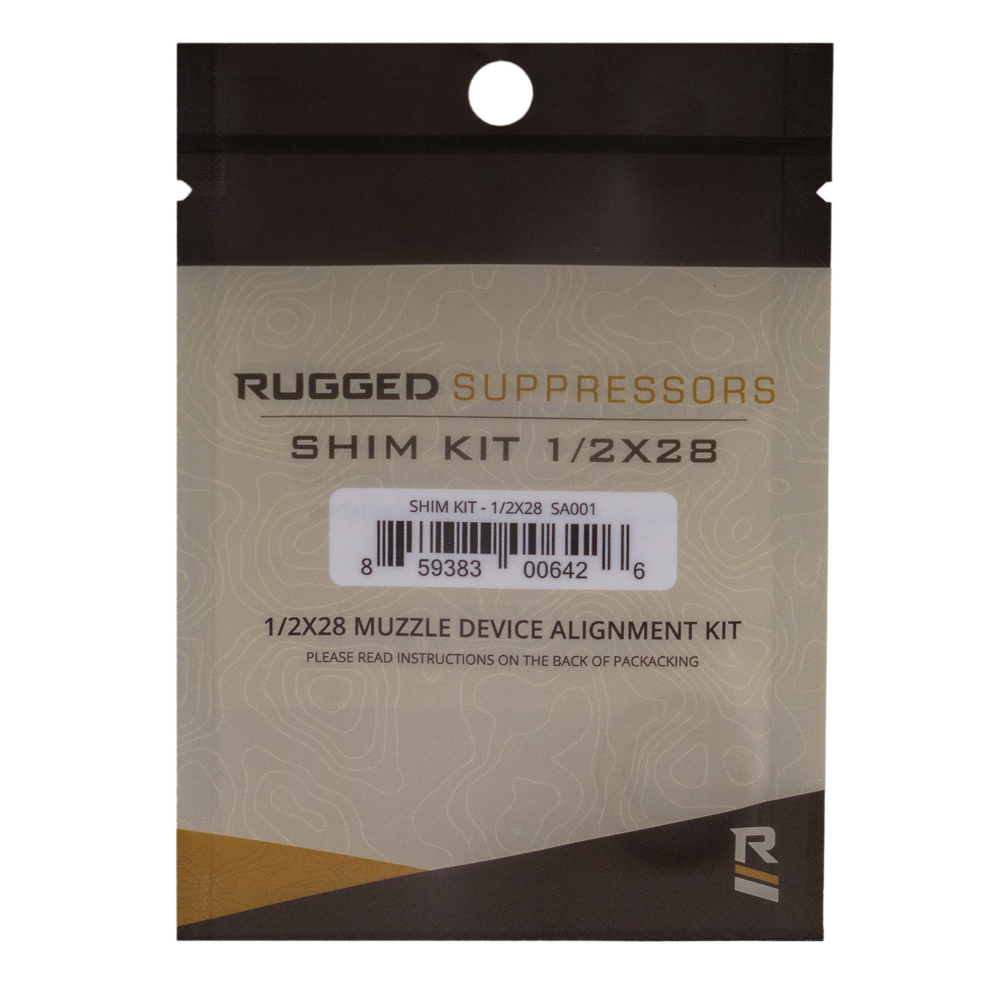 Rugged Suppressors Rugged Shim Kit for 1/2x28 Barrel Threads - Model SA001