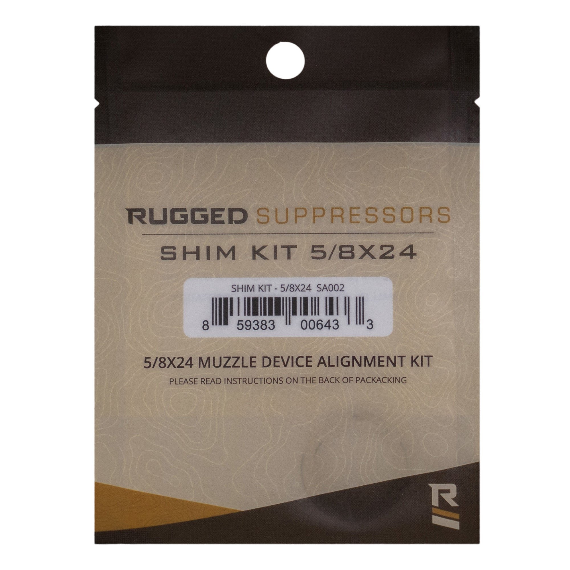 Rugged Suppressors 5/8x24 Precision Shim Kit SA002 for Muzzle Device Alignment