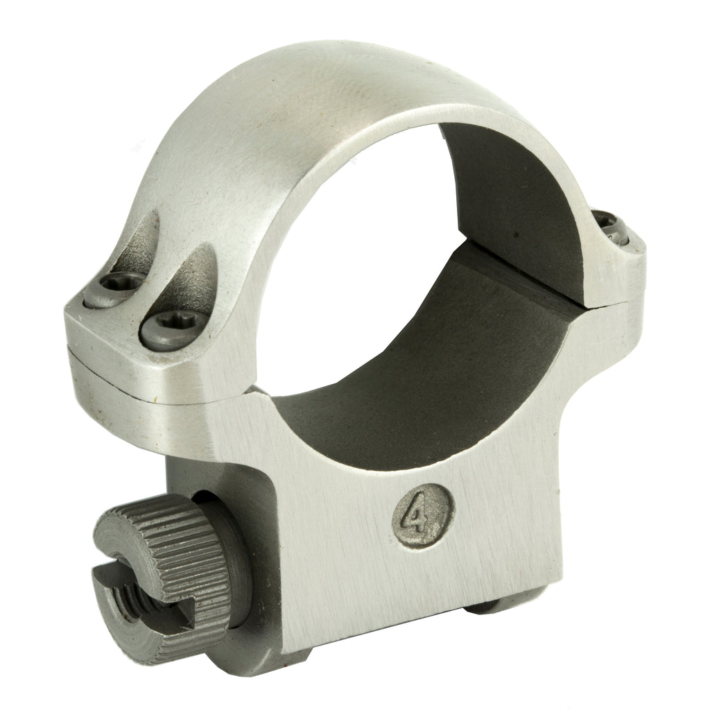 Ruger 90282 Medium Scope Ring with Stainless Finish for 1-Inch Tubes and 42mm Objectives