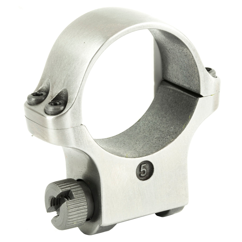 Ruger 30mm High Scope Ring with Stainless Finish - Model RUG90286