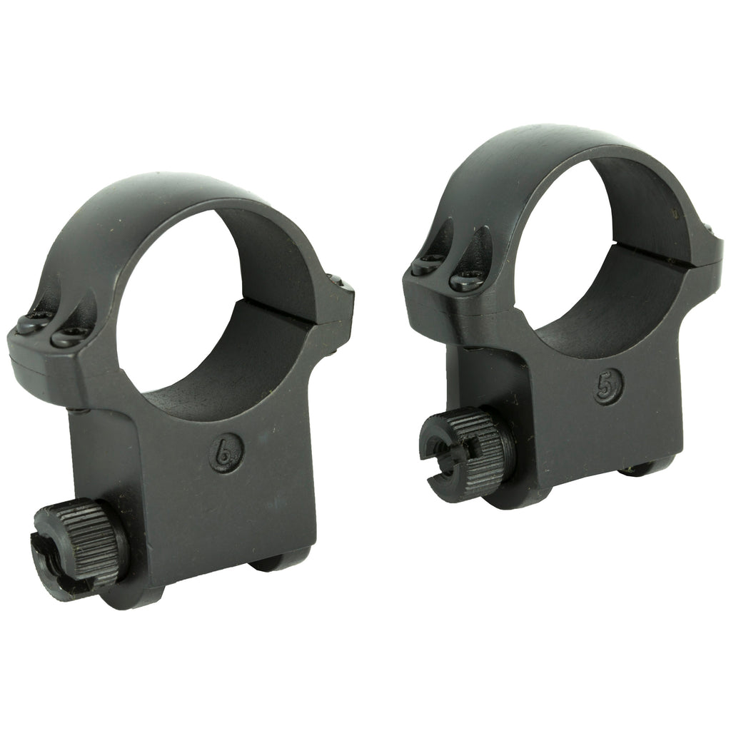 Ruger M77 Scope Ring Set 1-Inch High in Matte Black (Part #90409)