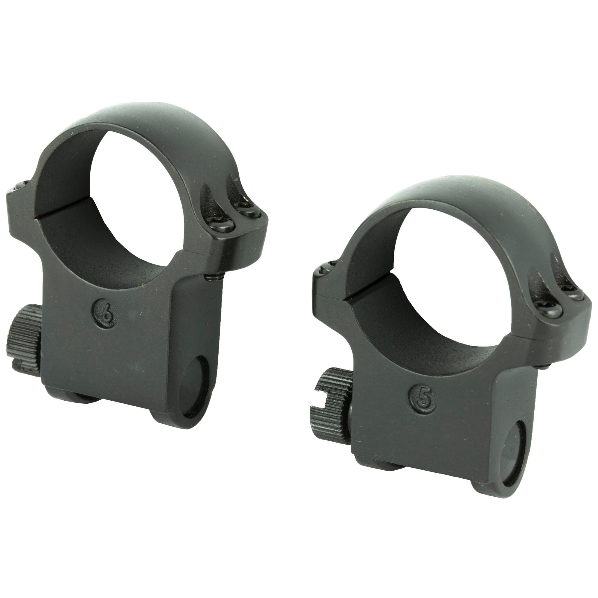 Ruger M77 Scope Ring Set 1-Inch High in Matte Black (Part #90409)