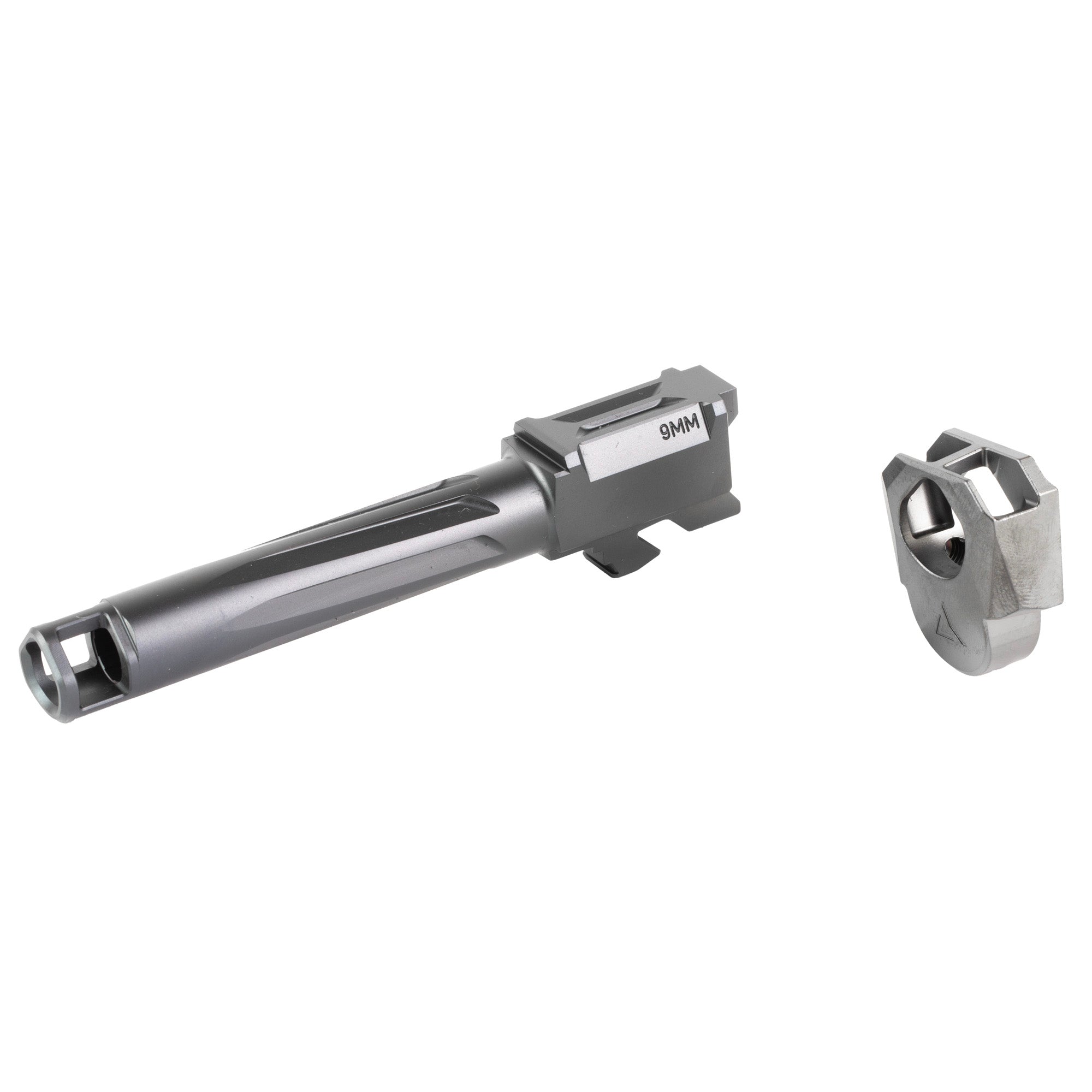 Radian Weapons Afterburner RAMJET Micro Compensator for Glock G19 G4 - 9mm Fluted Barrel, Black