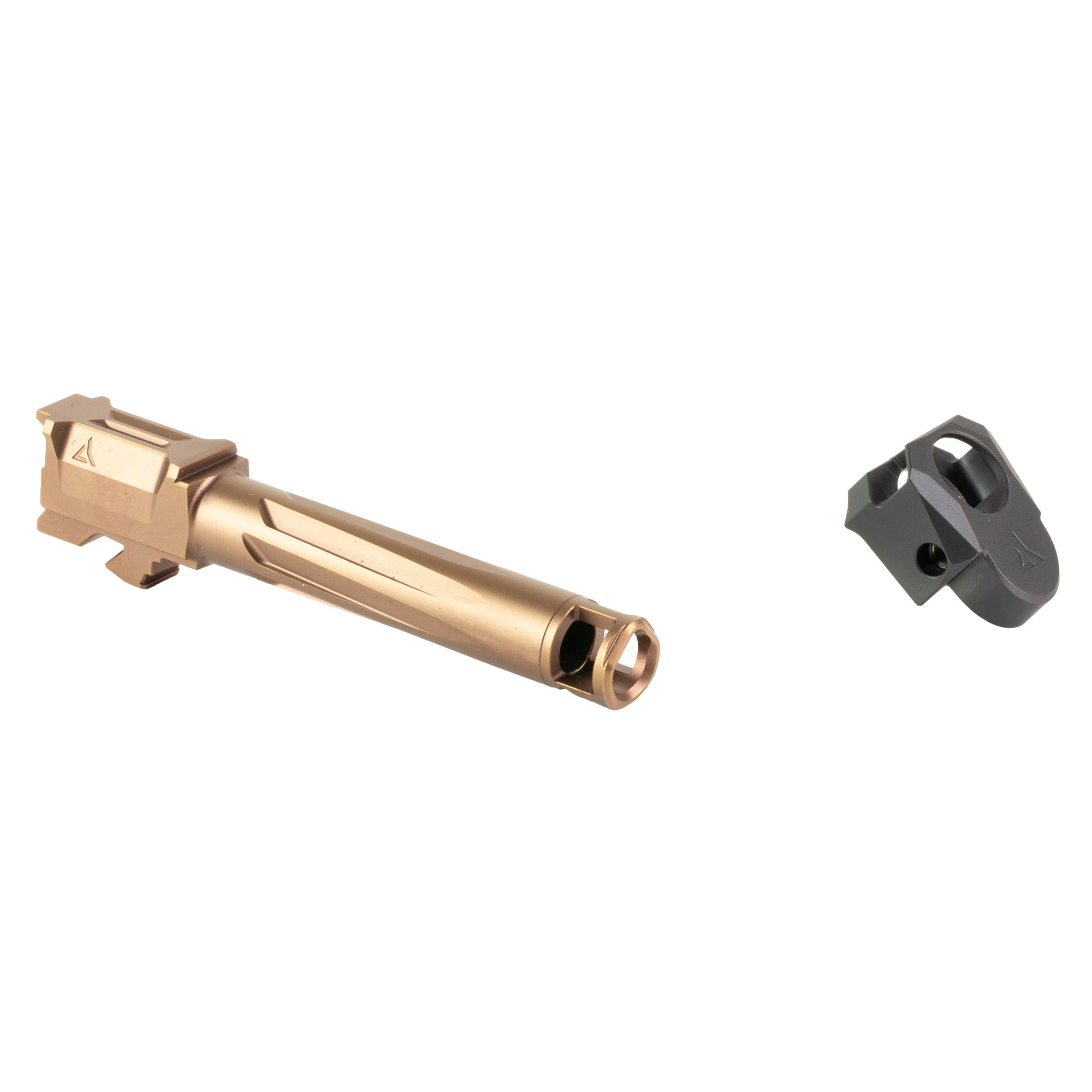Radian Weapons RAMJET Afterburner Plus RAMJET Compensator for Glock 19 Gen 5 in Bronze