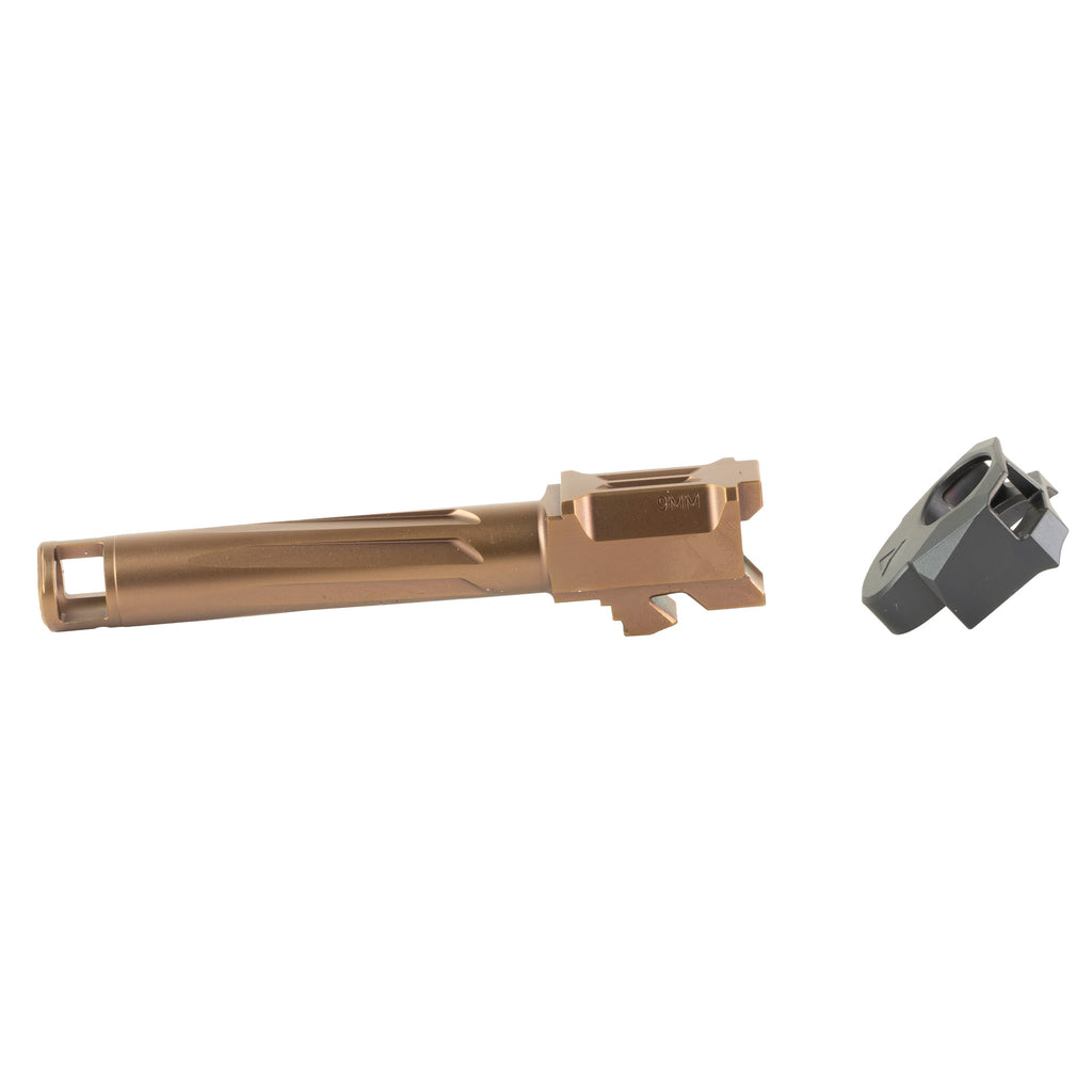 Radian Weapons RAMJET Afterburner Plus RAMJET Compensator for Glock 19 Gen 5 in Bronze