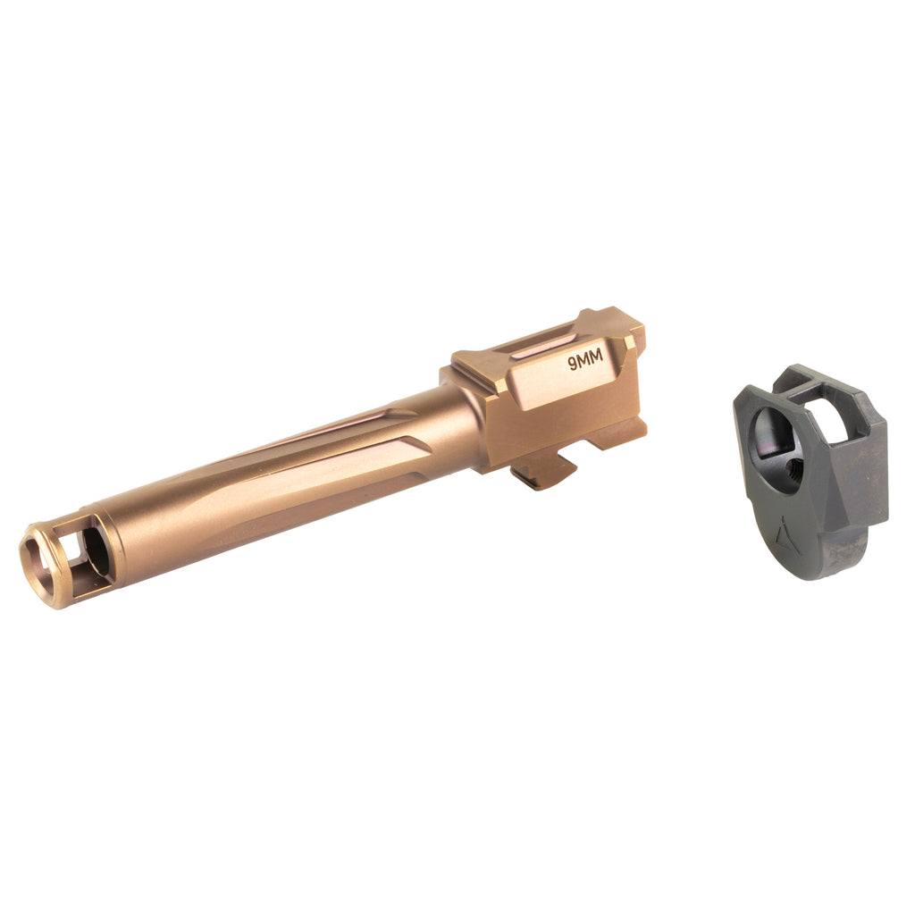 Radian Weapons RAMJET Afterburner Plus RAMJET Barrel for Glock 19 Gen 4 in Bronze
