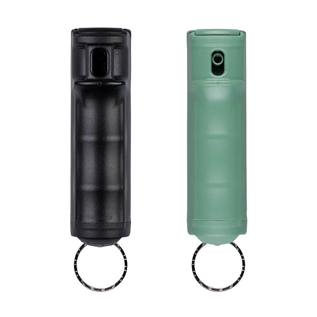 Sabre Flip Top Gel Pepper Spray - 0.54 oz Black and Green, Law Enforcement Grade Personal Safety Tool