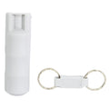 Sabre Hardcase Pepper Spray Keychain in Gray - Police-Strength Self-Defense with 10-Foot Range and 25 Bursts