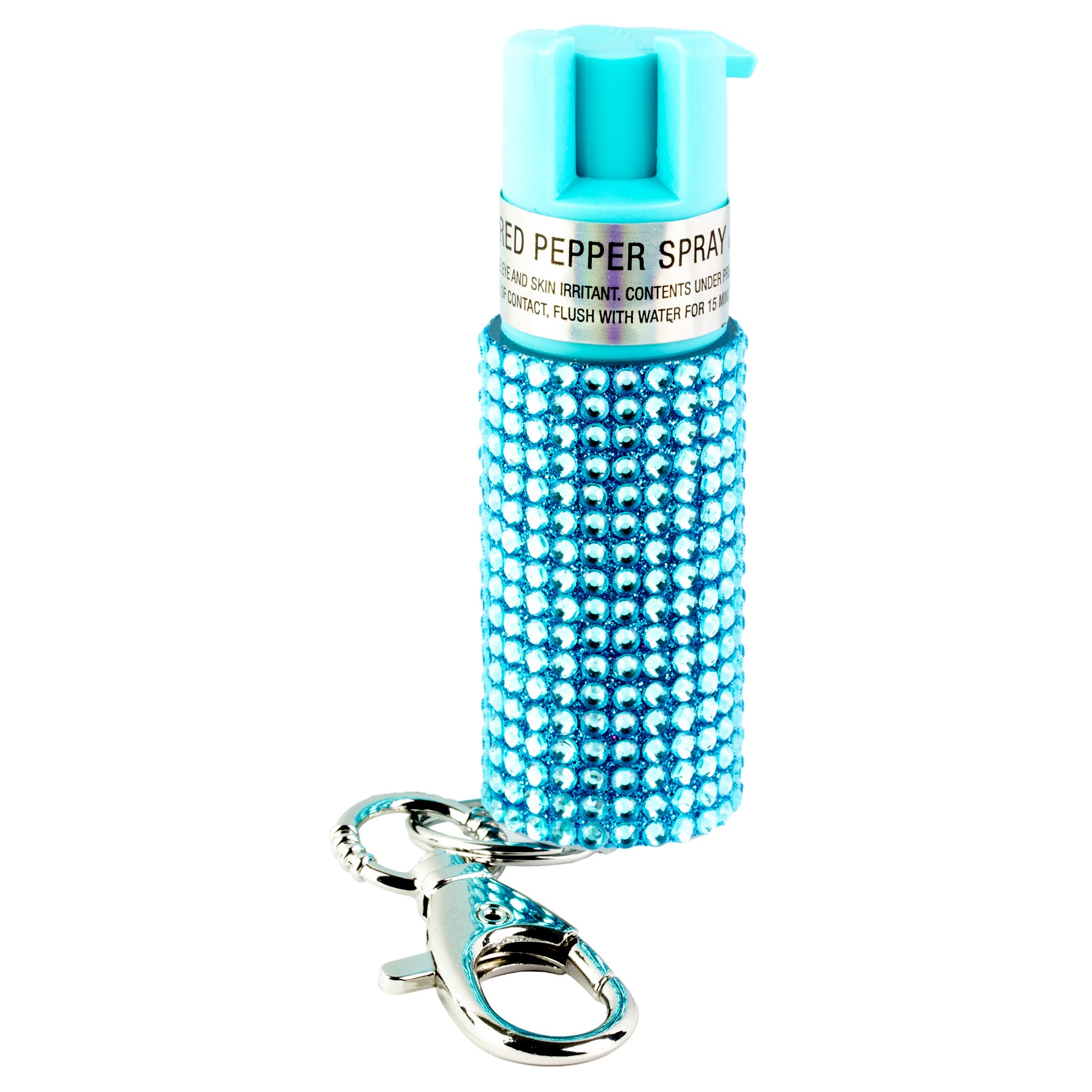 Sabre Jeweled Pepper Spray with Snap Clip – Teal, 0.54 oz – Safe, Stylish Personal Protection