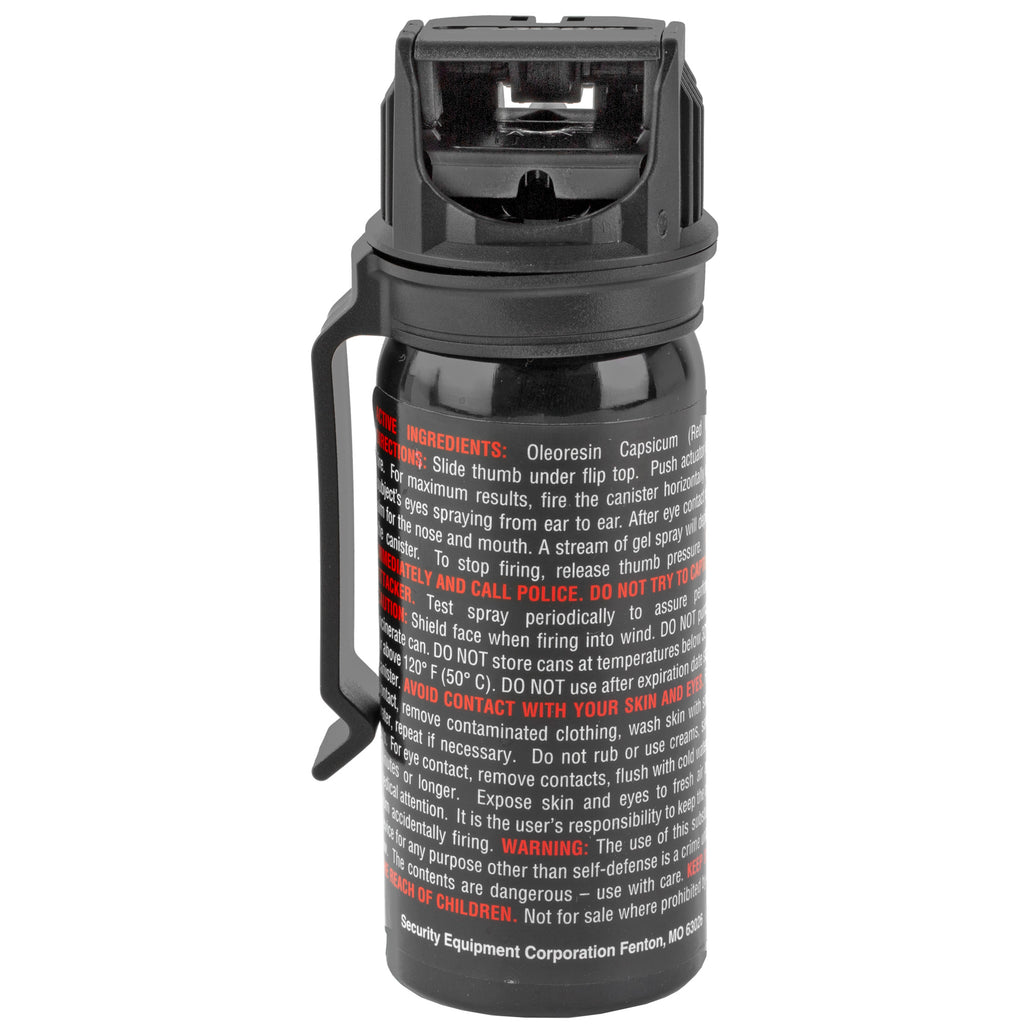 Sabre Crossfire Pepper Gel with Belt Clip - 1.8oz Police-Strength Self-Defense Spray