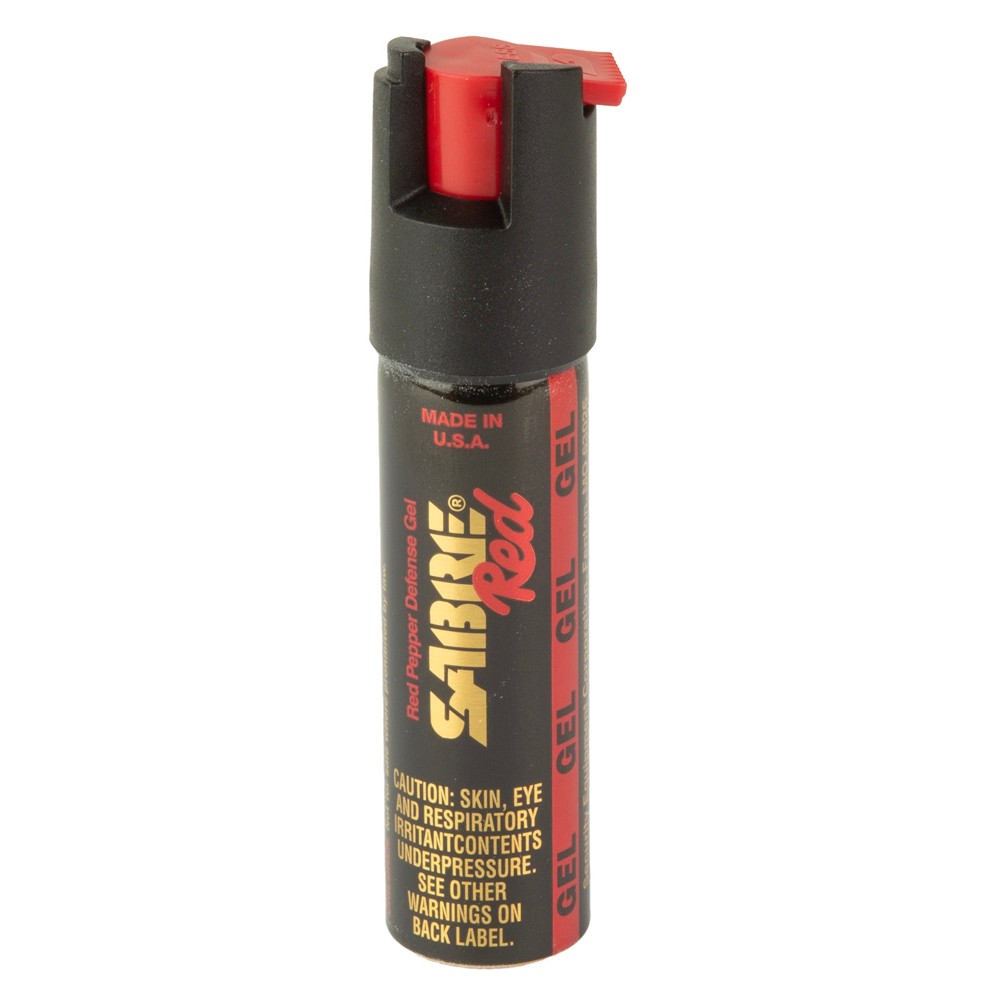 Sabre The Runner LED Pepper Gel Self-Defense Spray – 0.67 oz Black with Adjustable Hand Strap
