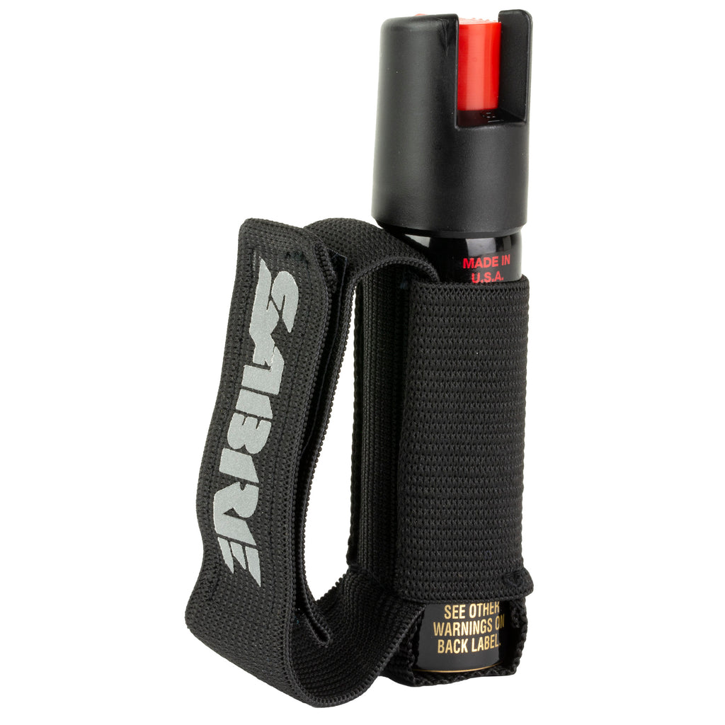 Sabre The Runner Pepper Gel with Belt Clip - Police-Strength Defense, 0.67 oz Black