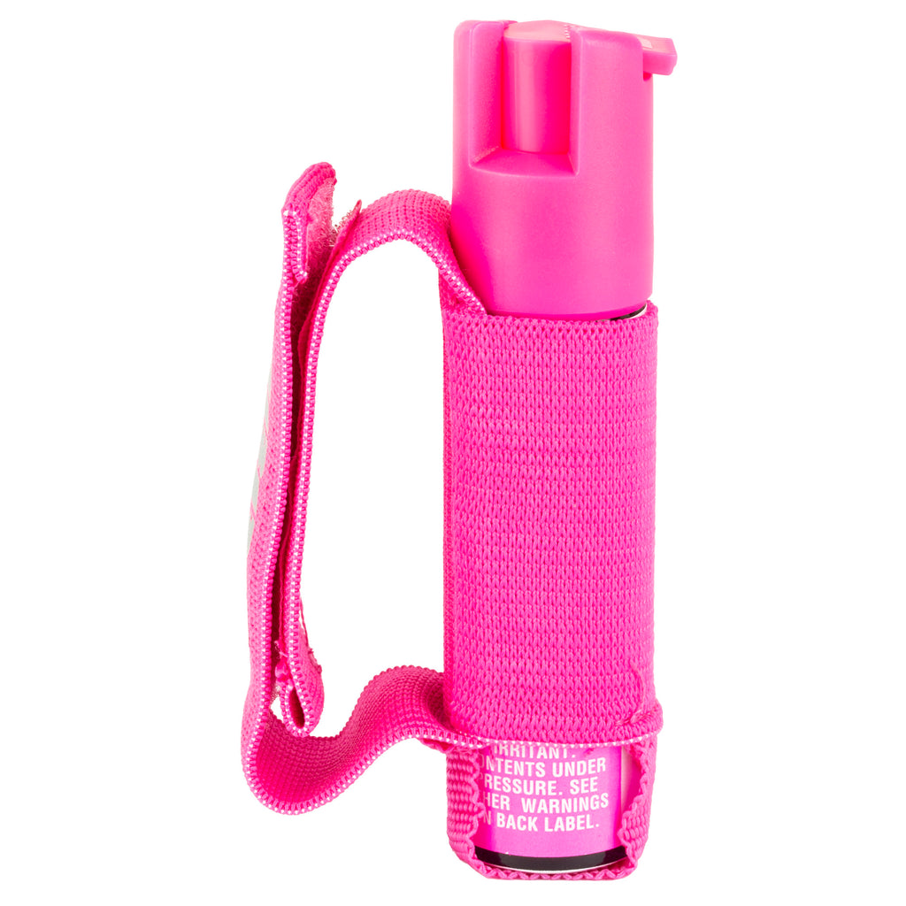 Sabre The Runner Pink Pepper Gel with Belt Clip - Police-Strength Self-Defense Spray, 0.67 oz