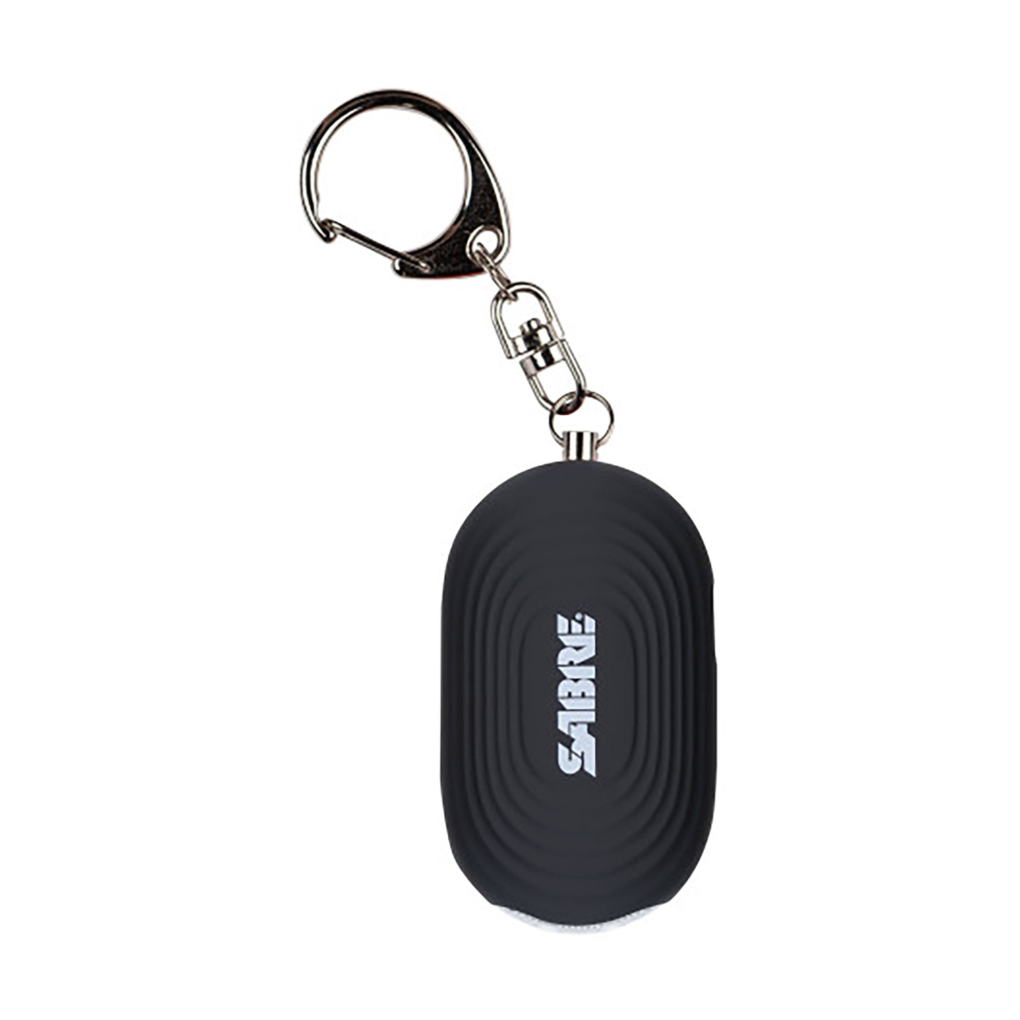 Sabre 2-in-1 Personal Alarm with LED Light and Snap Hook - Black