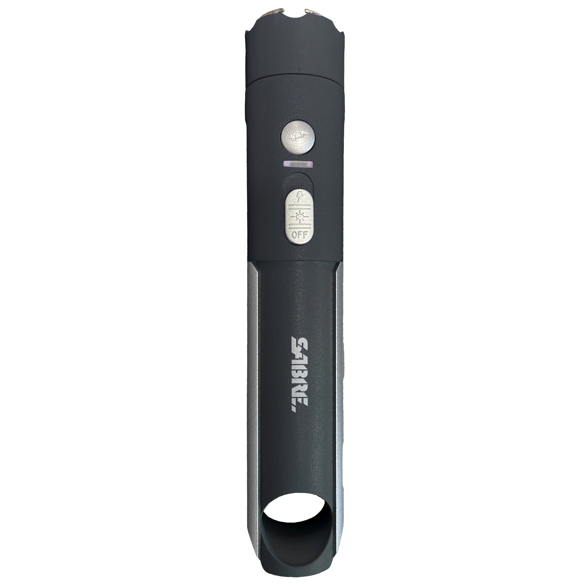 Sabre 2-in-1 Stun Gun with LED Flashlight - Powerful Self-Defense Device in Black