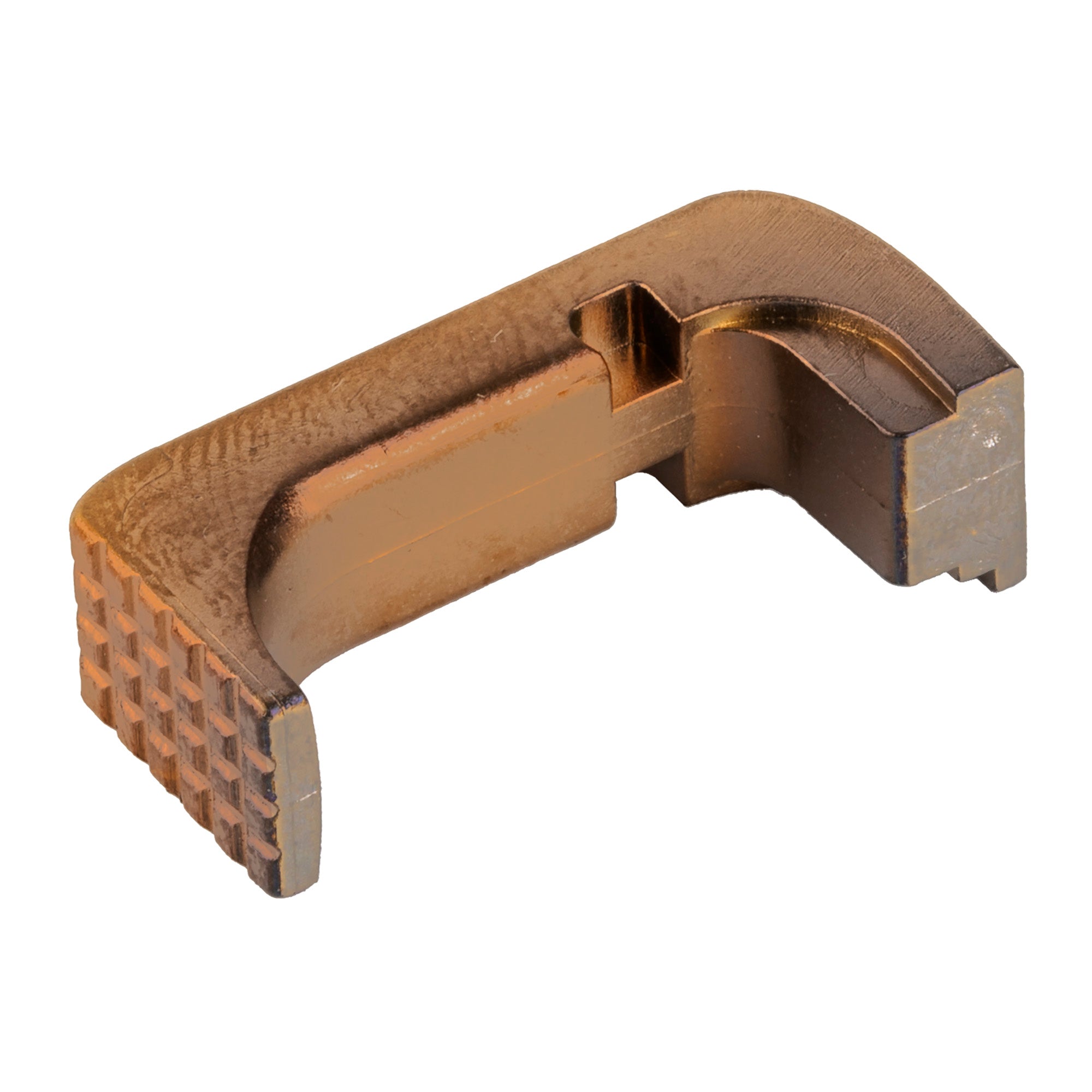Shield Arms Glock 43X/48 Mag Catch and Release in Bronze - Model G43X-EMR-BRONZE